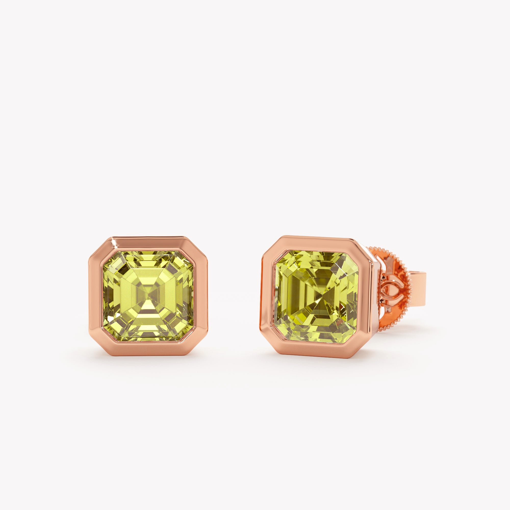 Olive Brilliance Peridot Studs