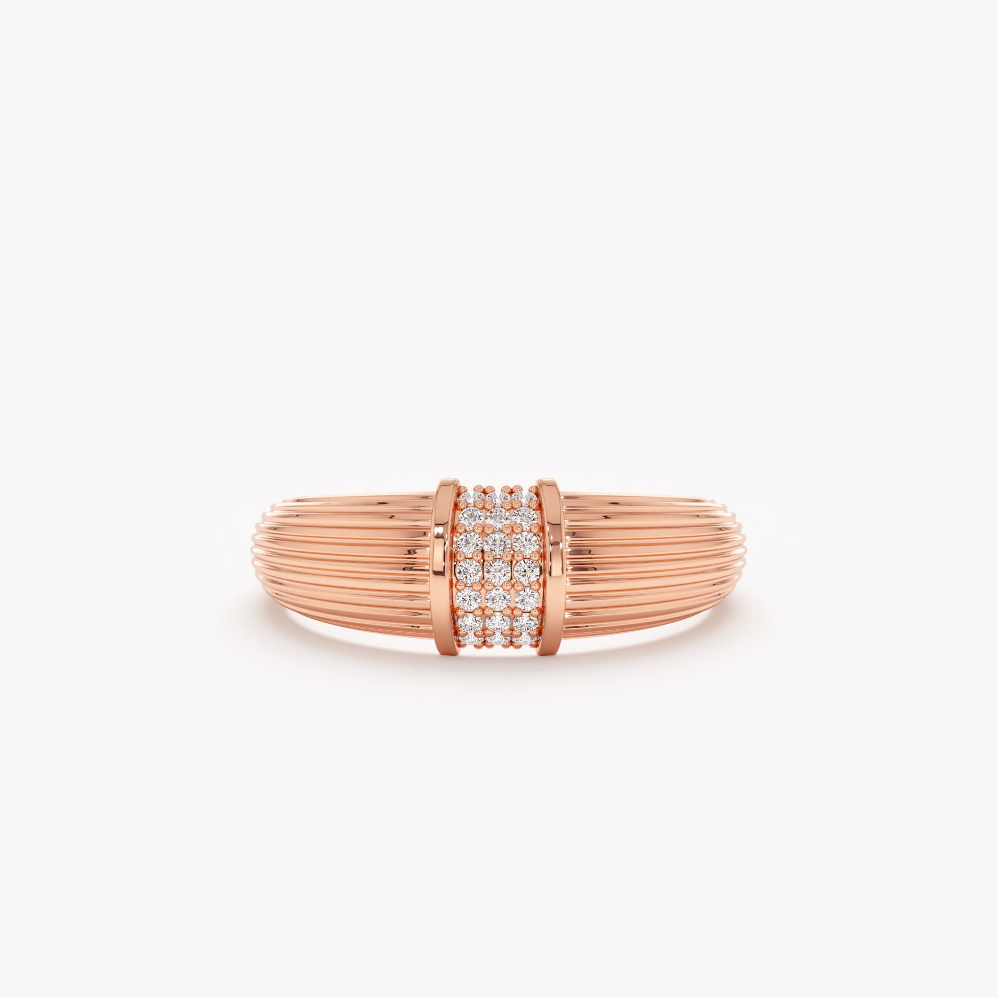 Retro Diamond Bar Ring