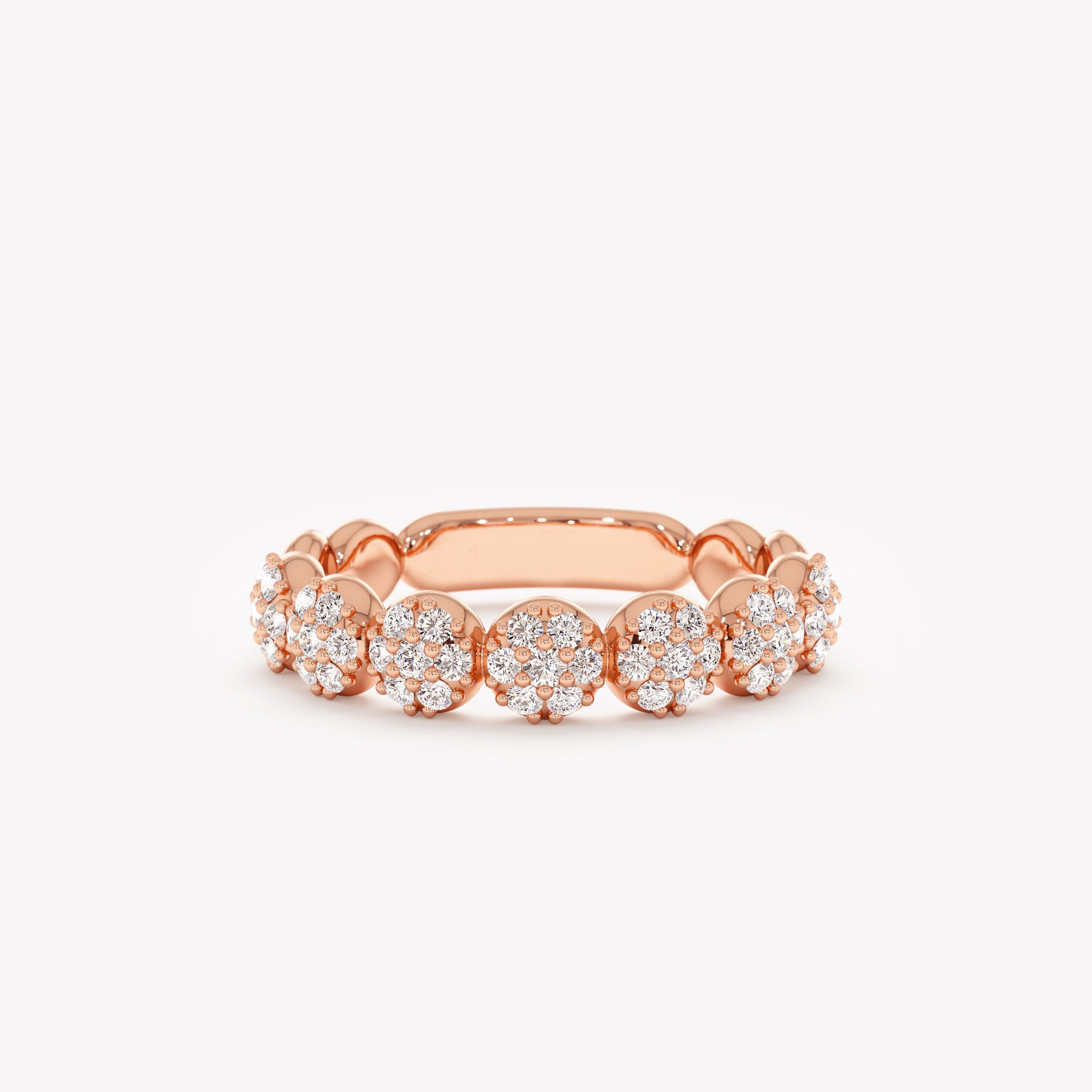 Pave Bubble Band Ring