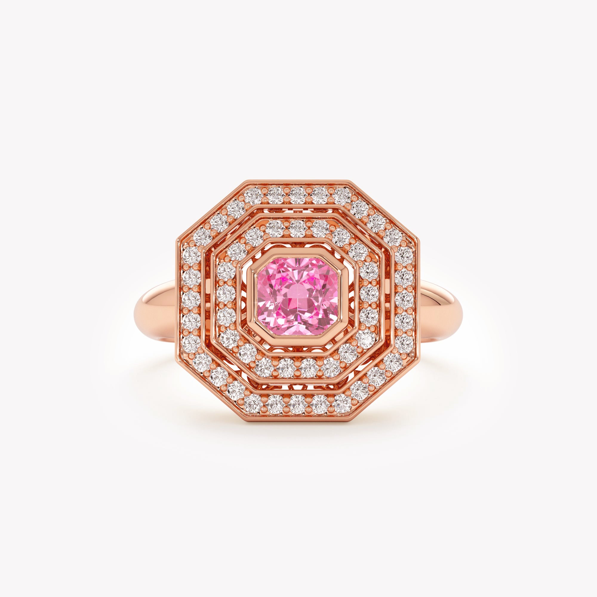 Deco Blossom Pink Ring