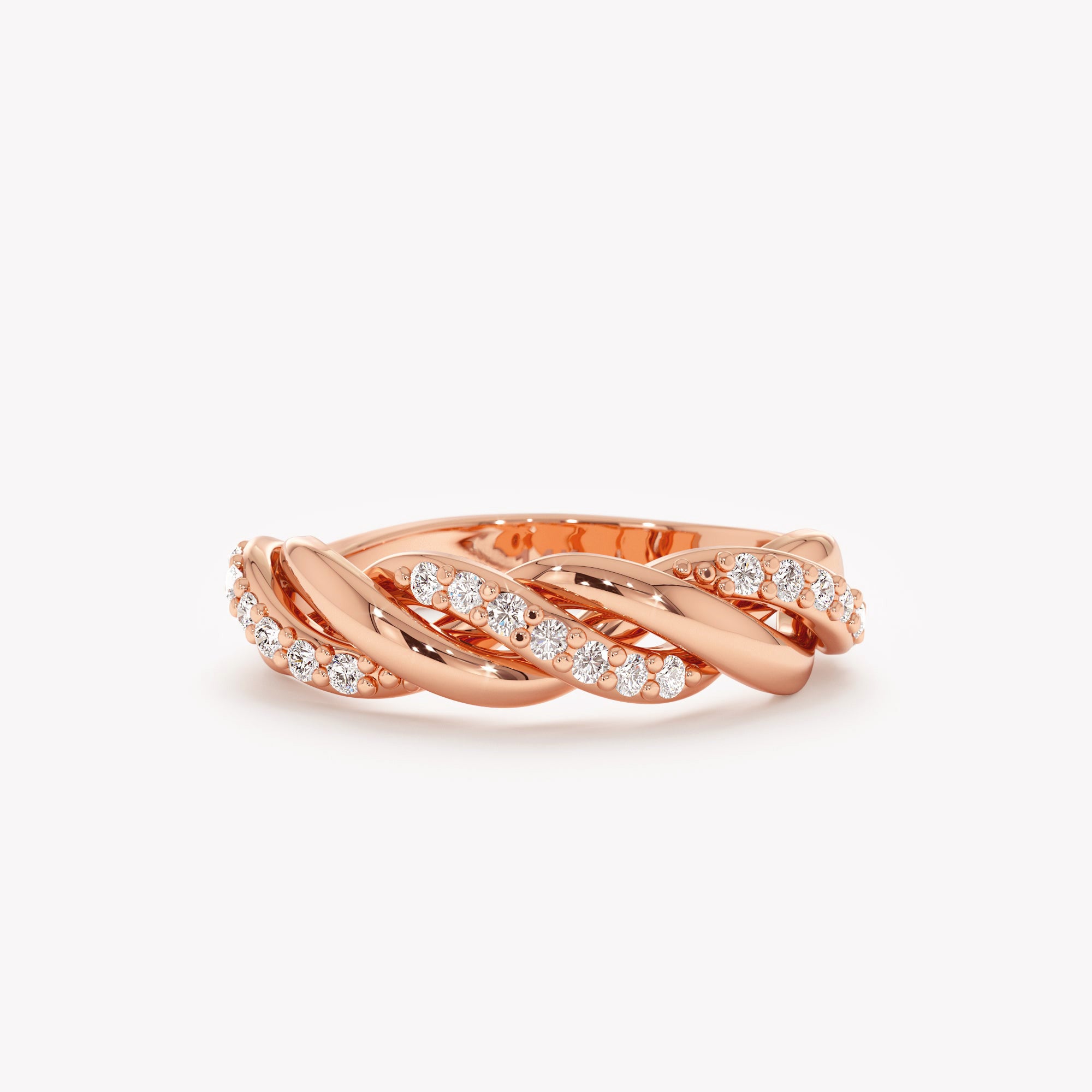 Modern Twist Solitaire Ring