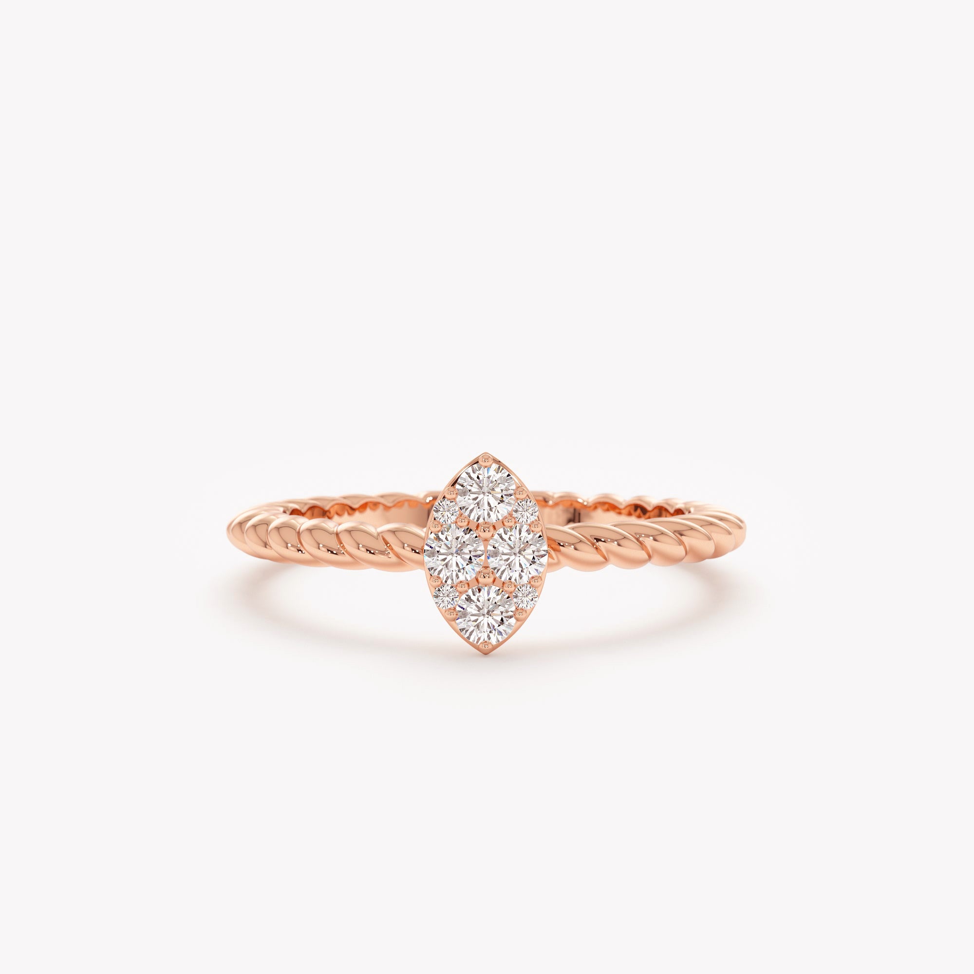 Marquise Eternity Pave Ring