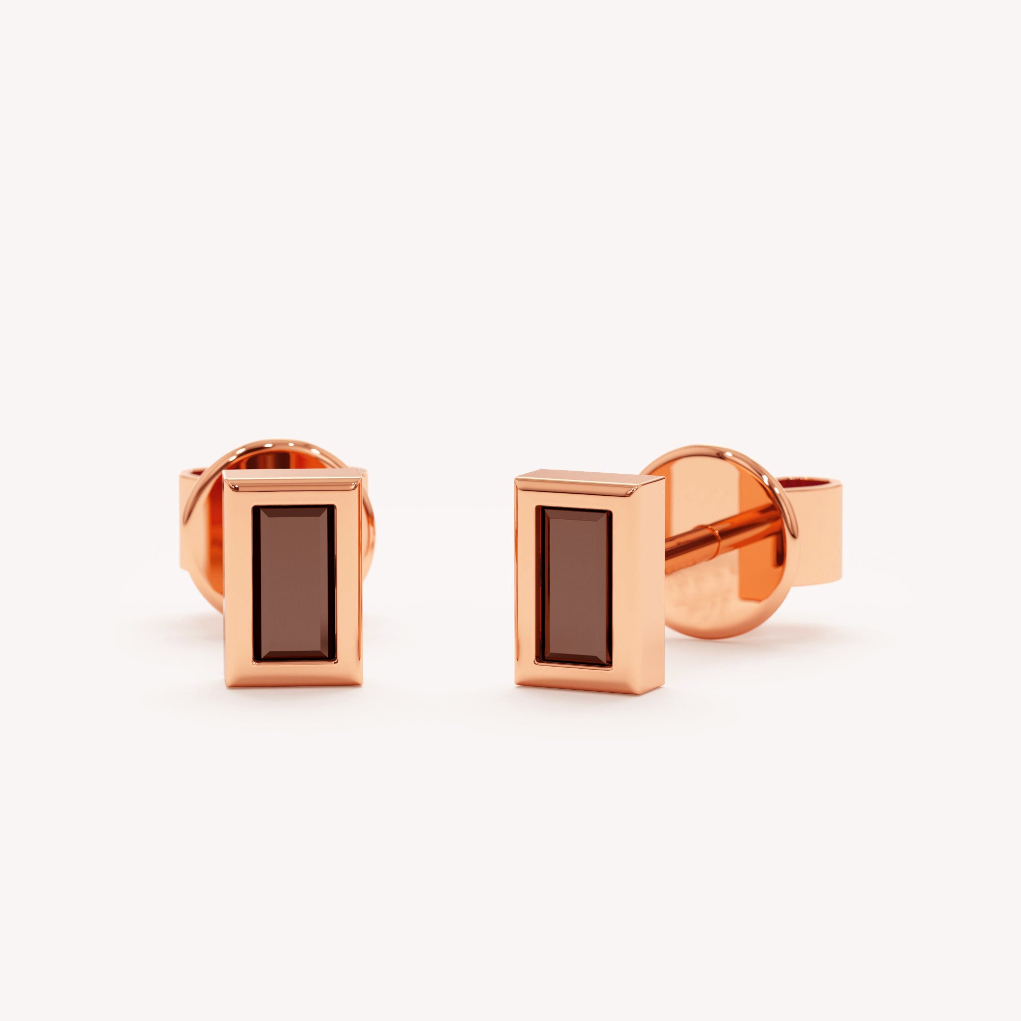 Baguette Dark Elegance Studs