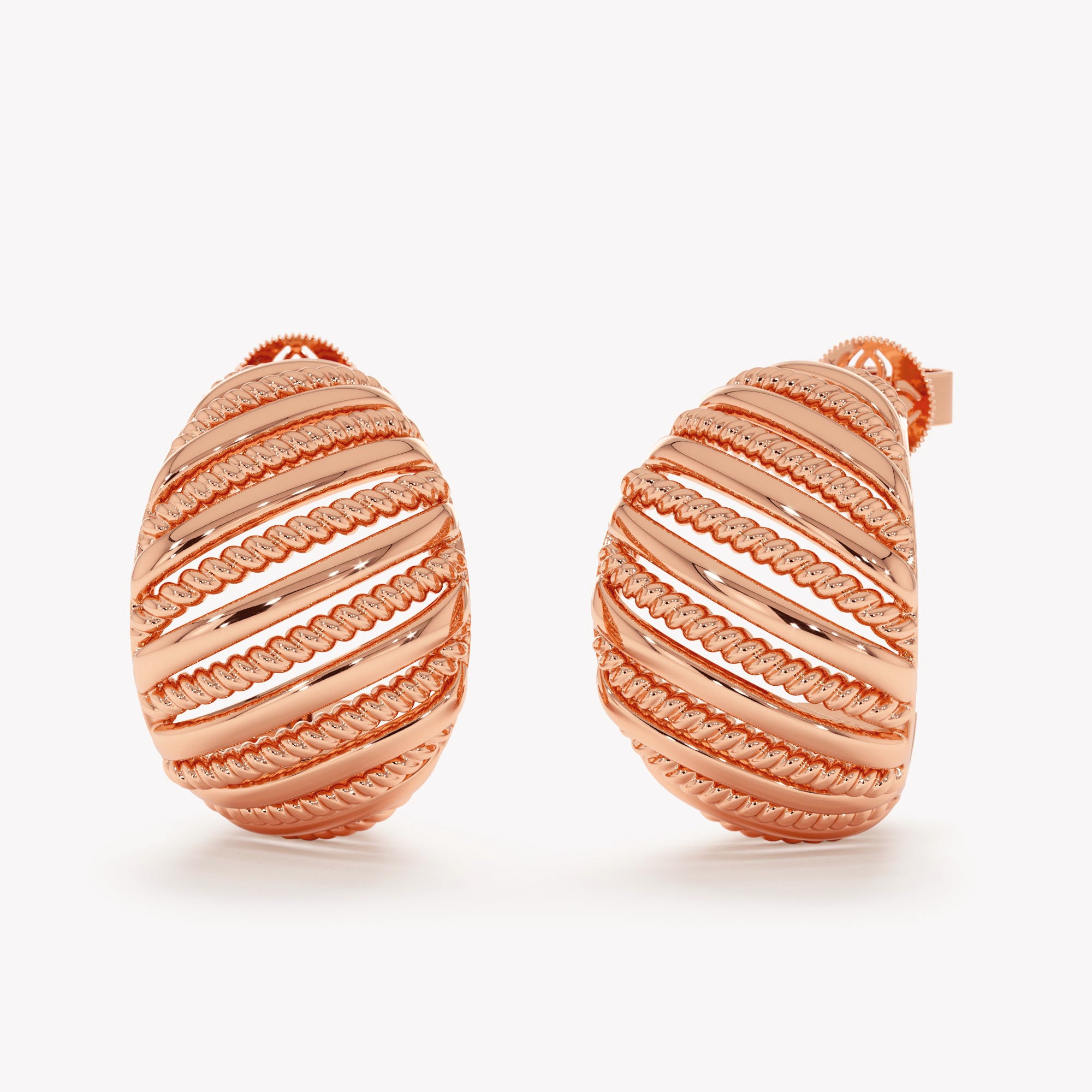 Etched Hoop Earrings