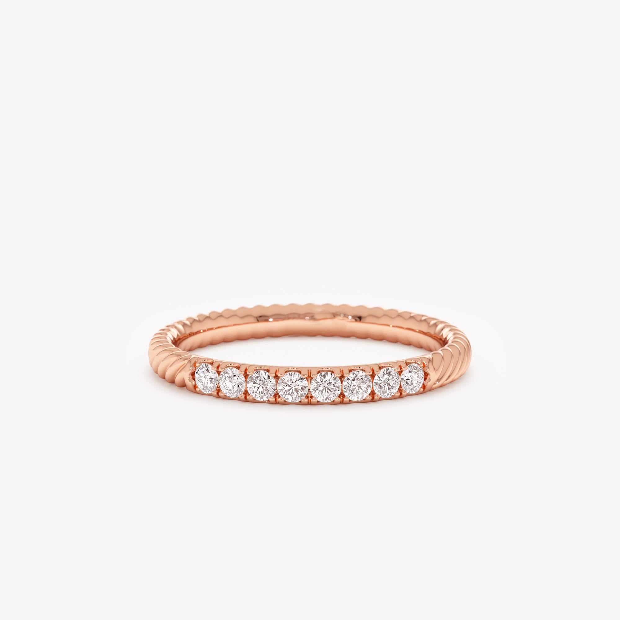 Rope Detail Sparkle Ring
