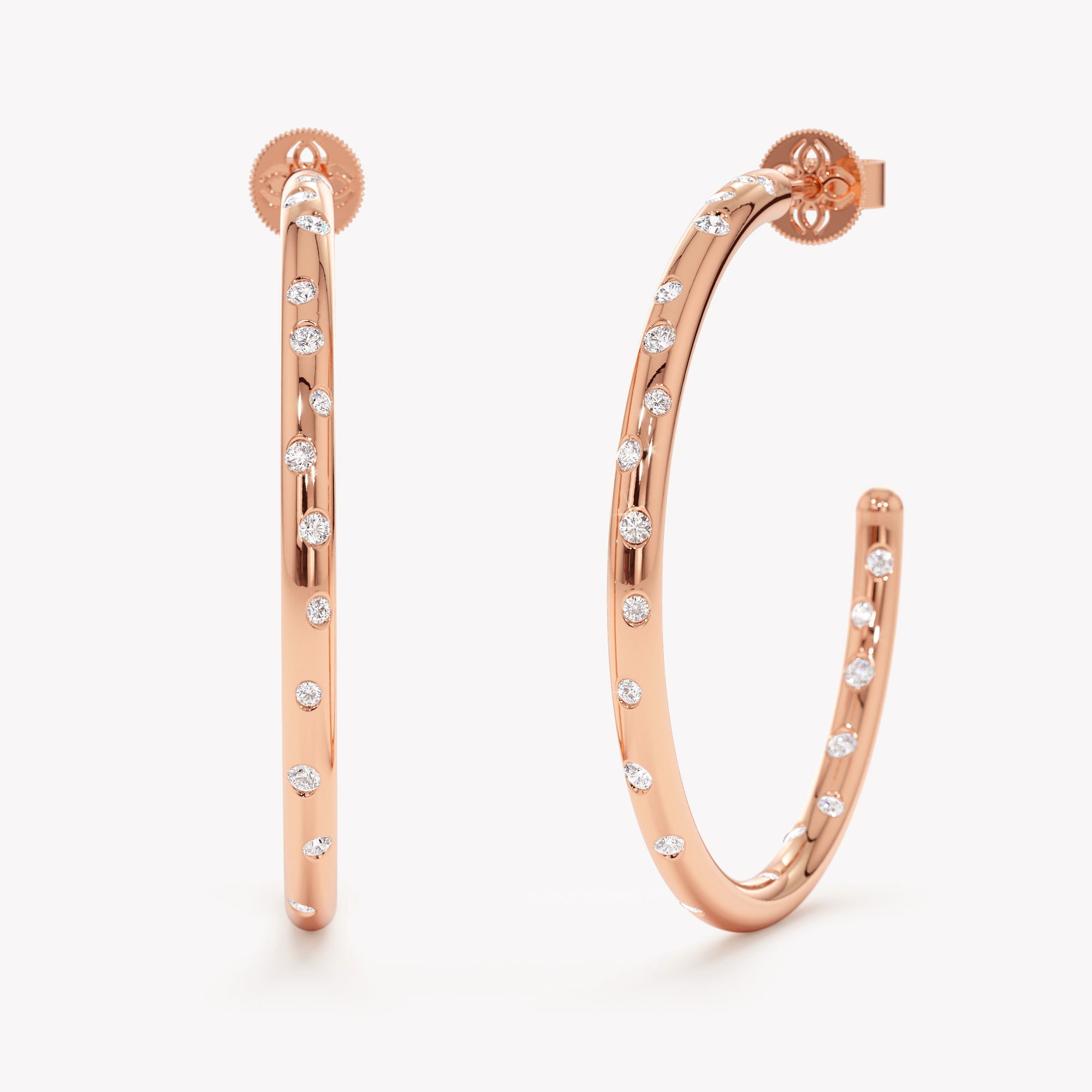 Luminous Flush Hoops