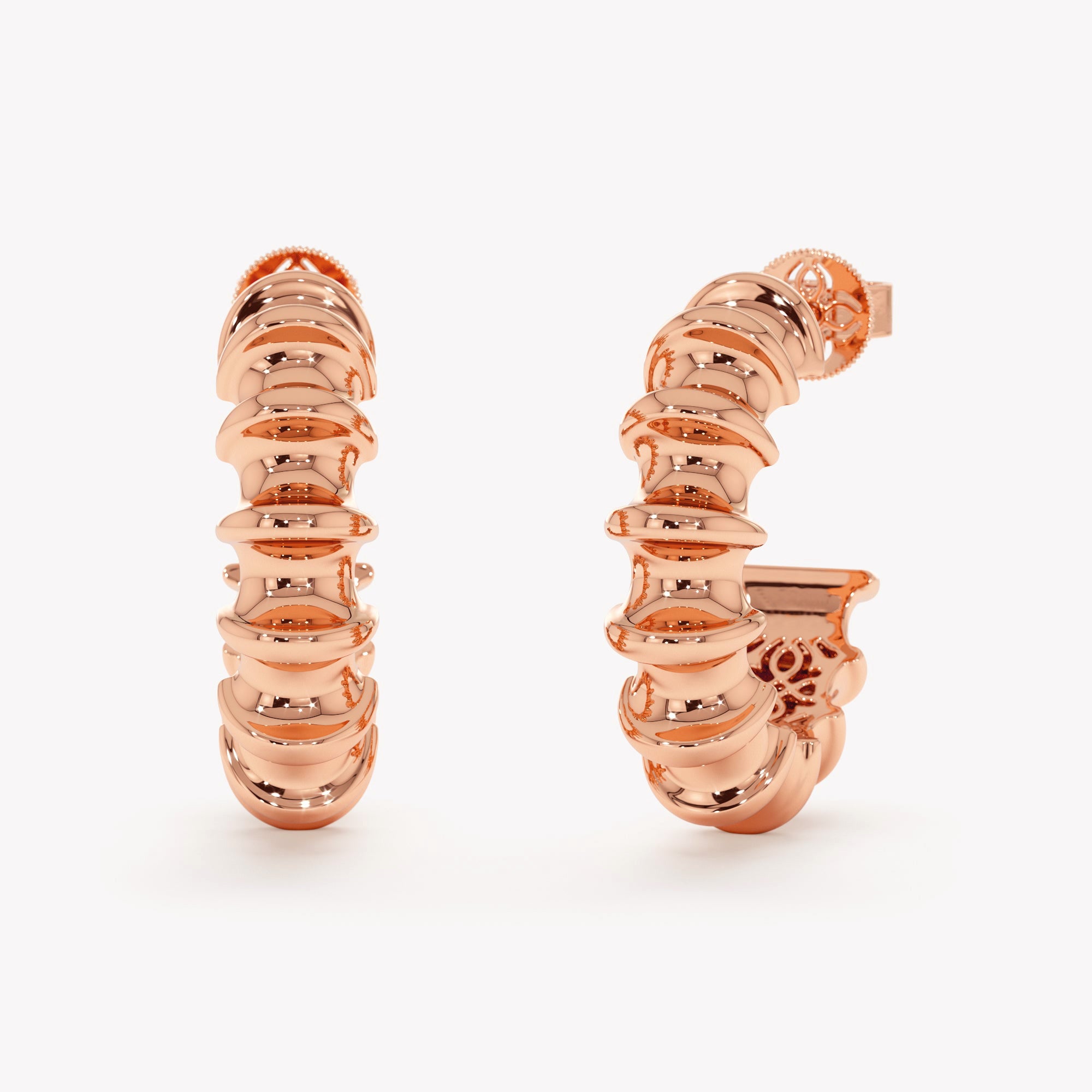 Sculpted Hoop Earrings