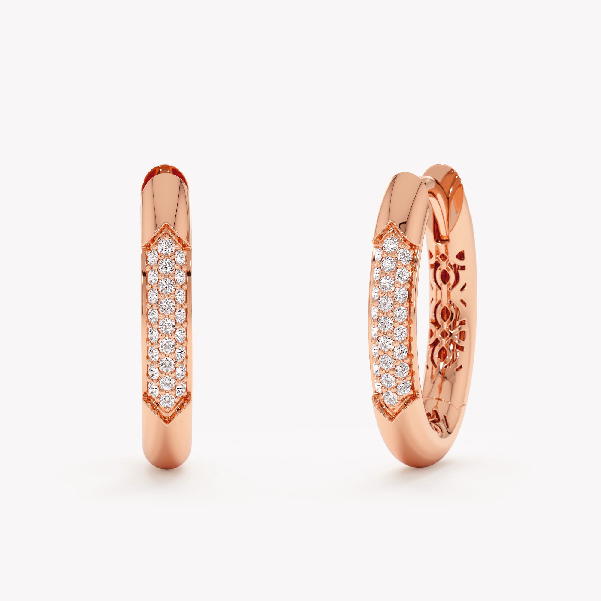Lustre Oval Hoops