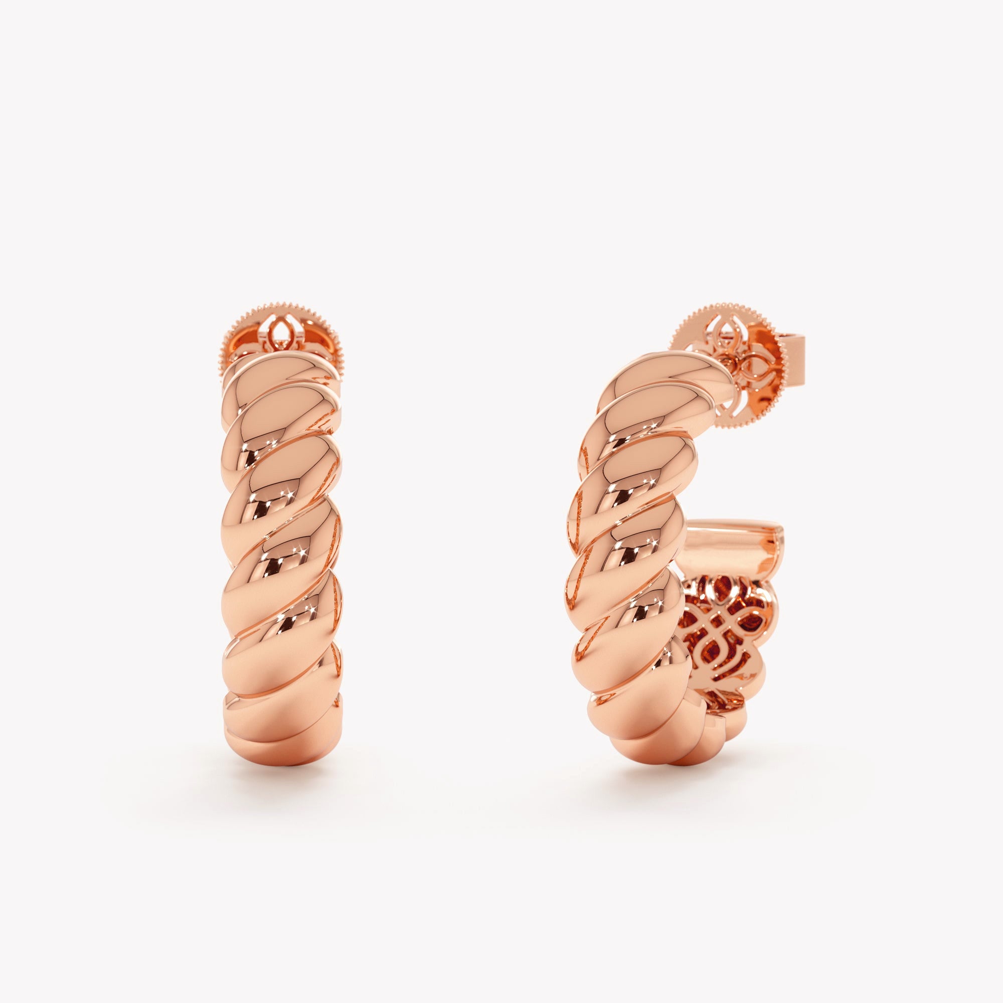 Lattice Hoop Earrings