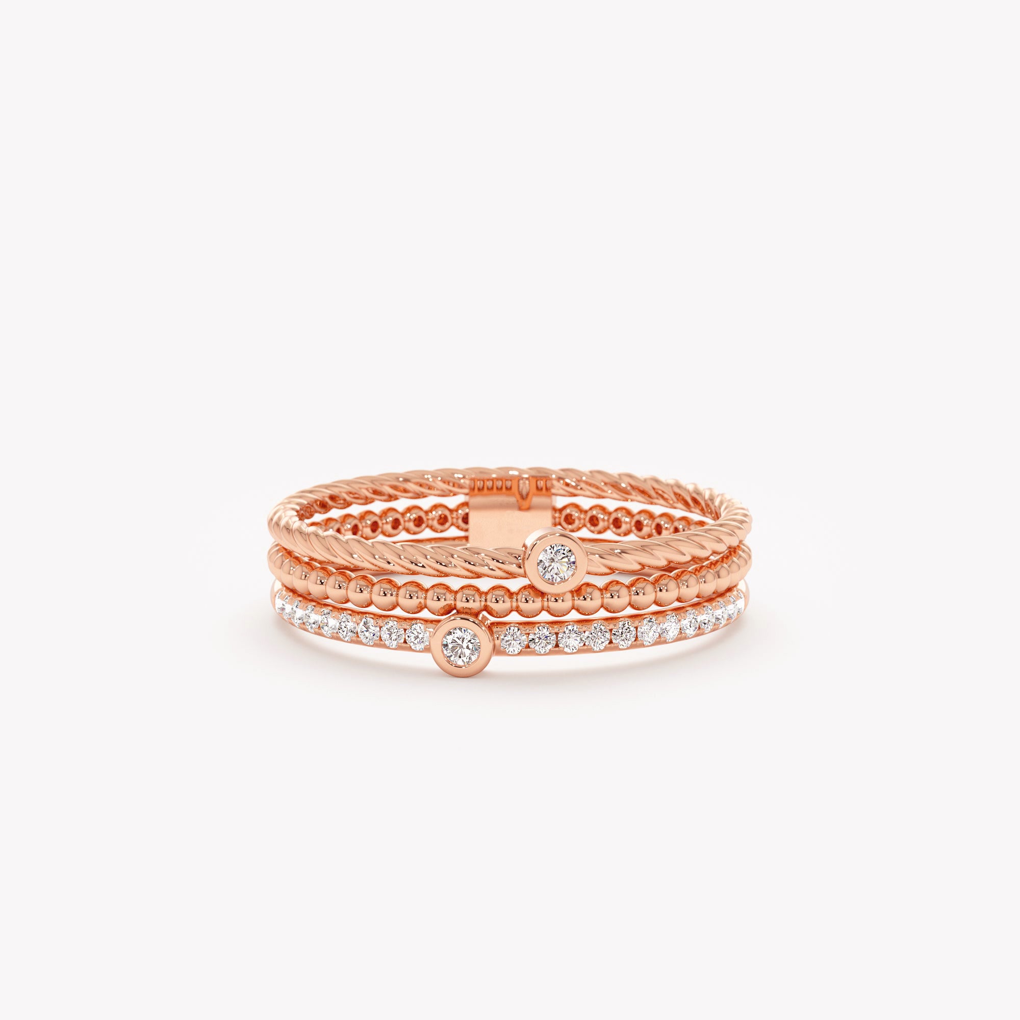 Triple Glam Stack Ring