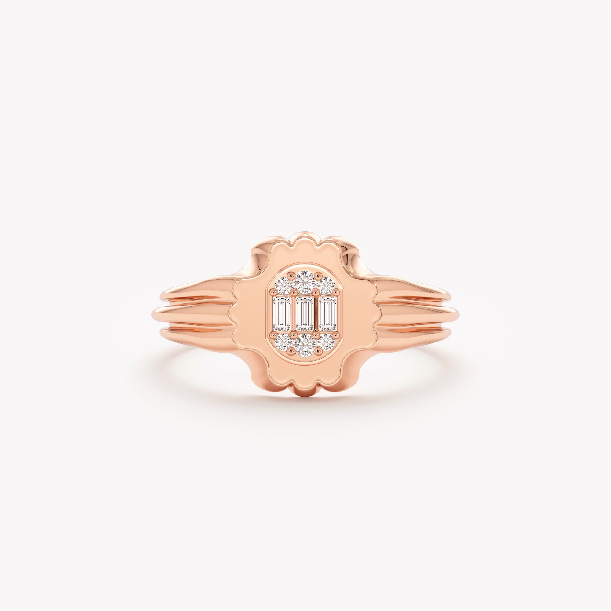 Gleaming Clover Ring