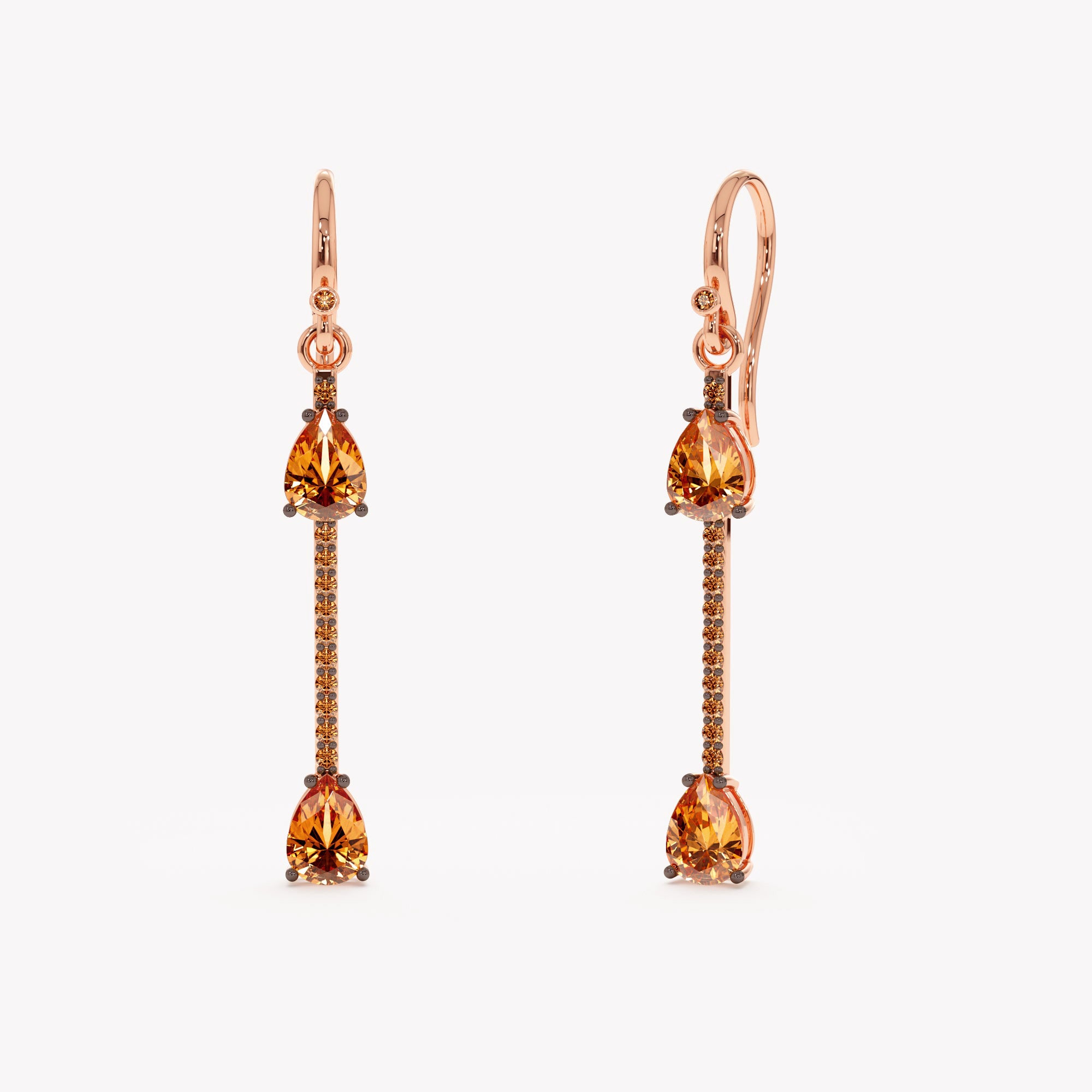 Honey Glow Citrine Drops Earrings