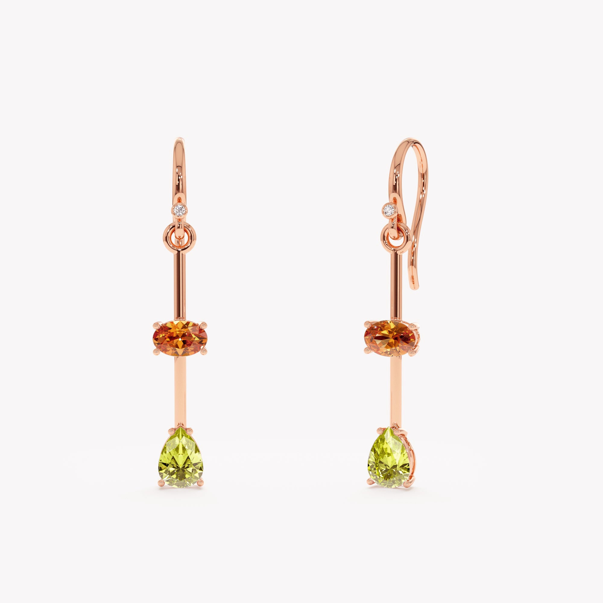 Citrine Peridot Elegance Drops
