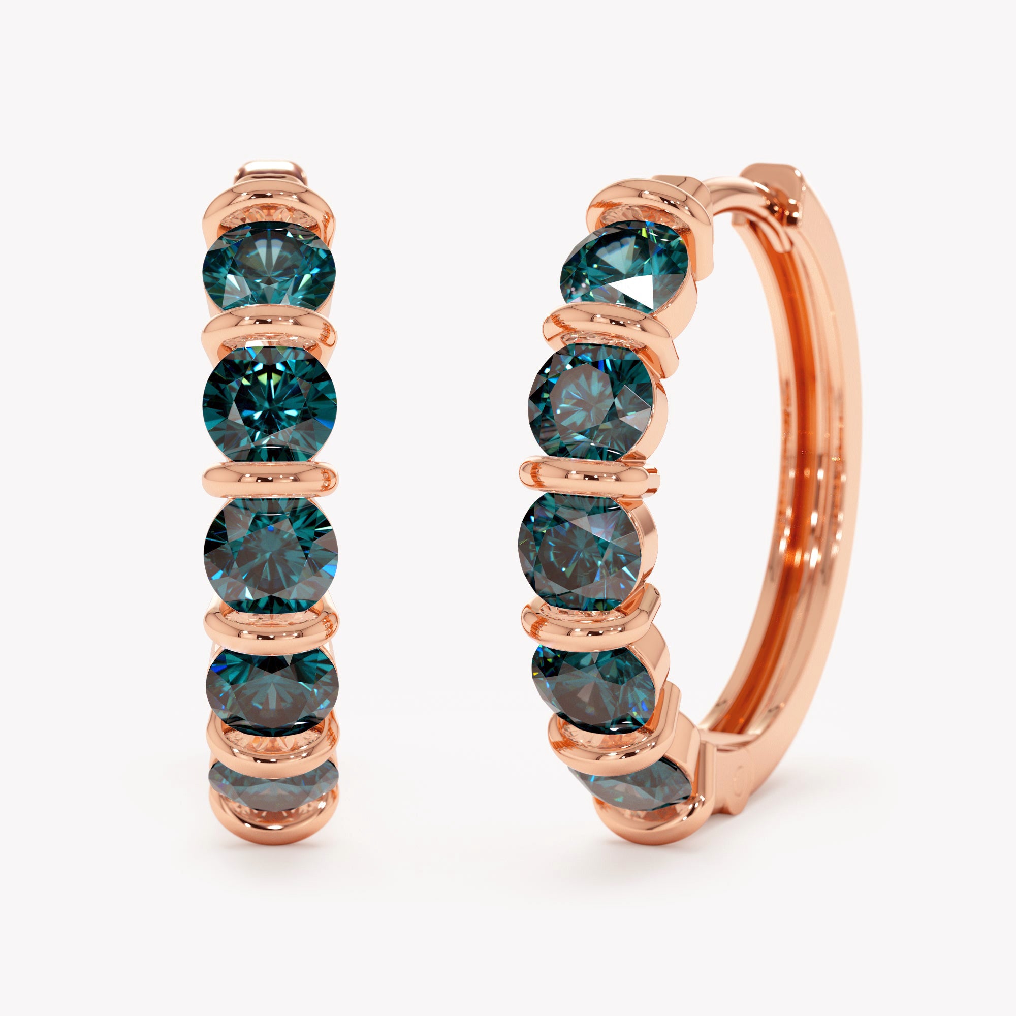 Sapphire Horizon Hoops