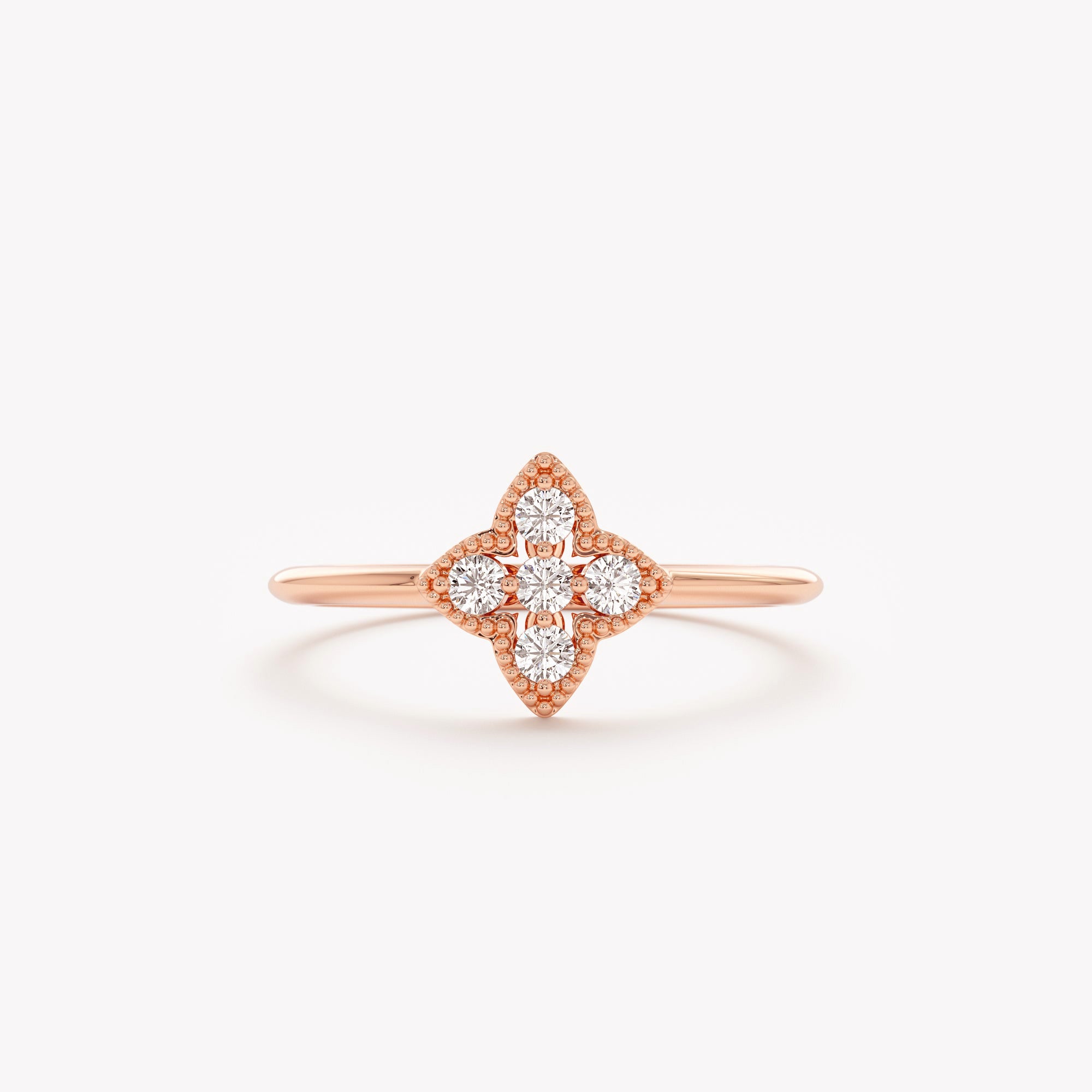 Lucky Clover Diamond Ring