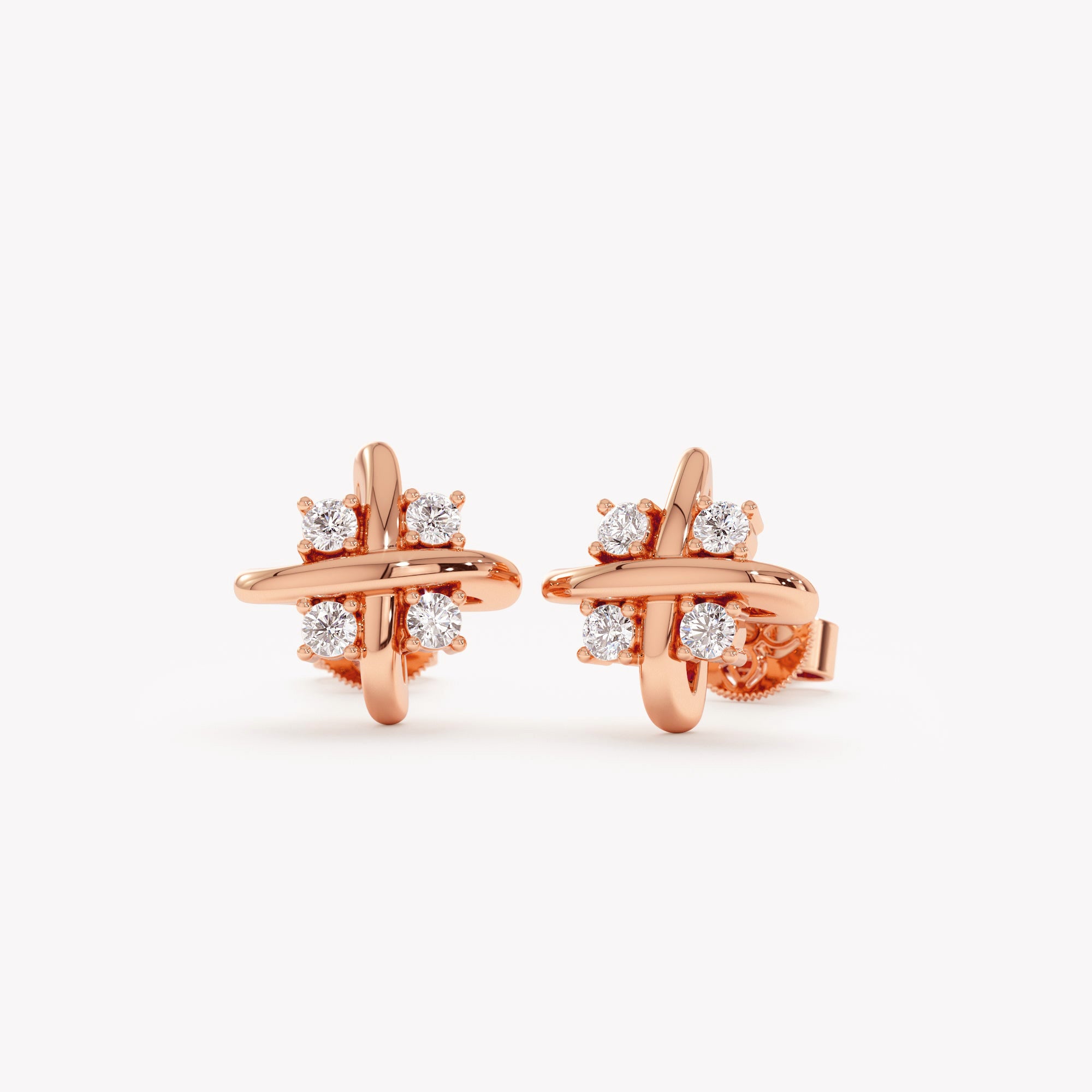 Crossed Radiance Earrings