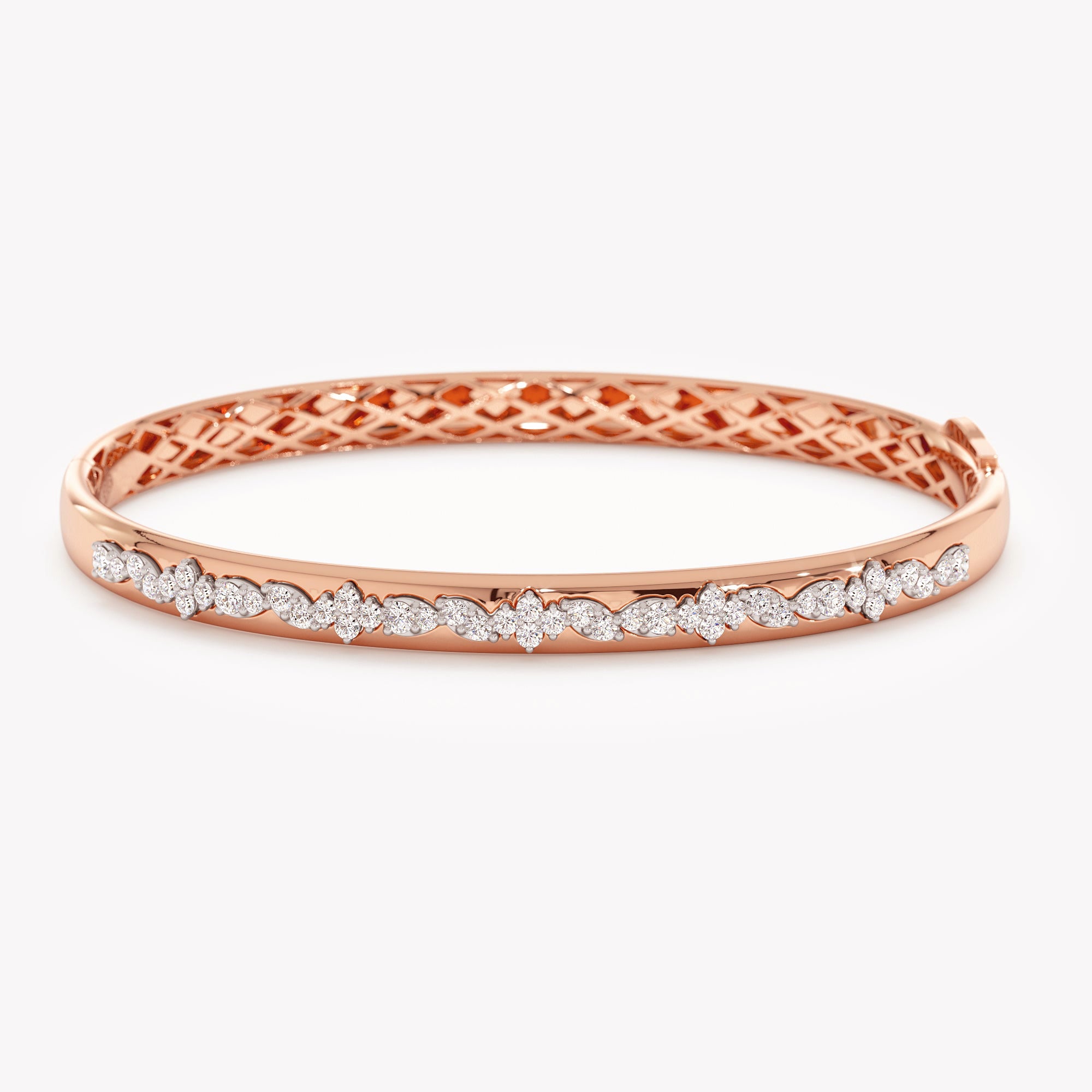 Crystal-Studded Bangle Bracelet