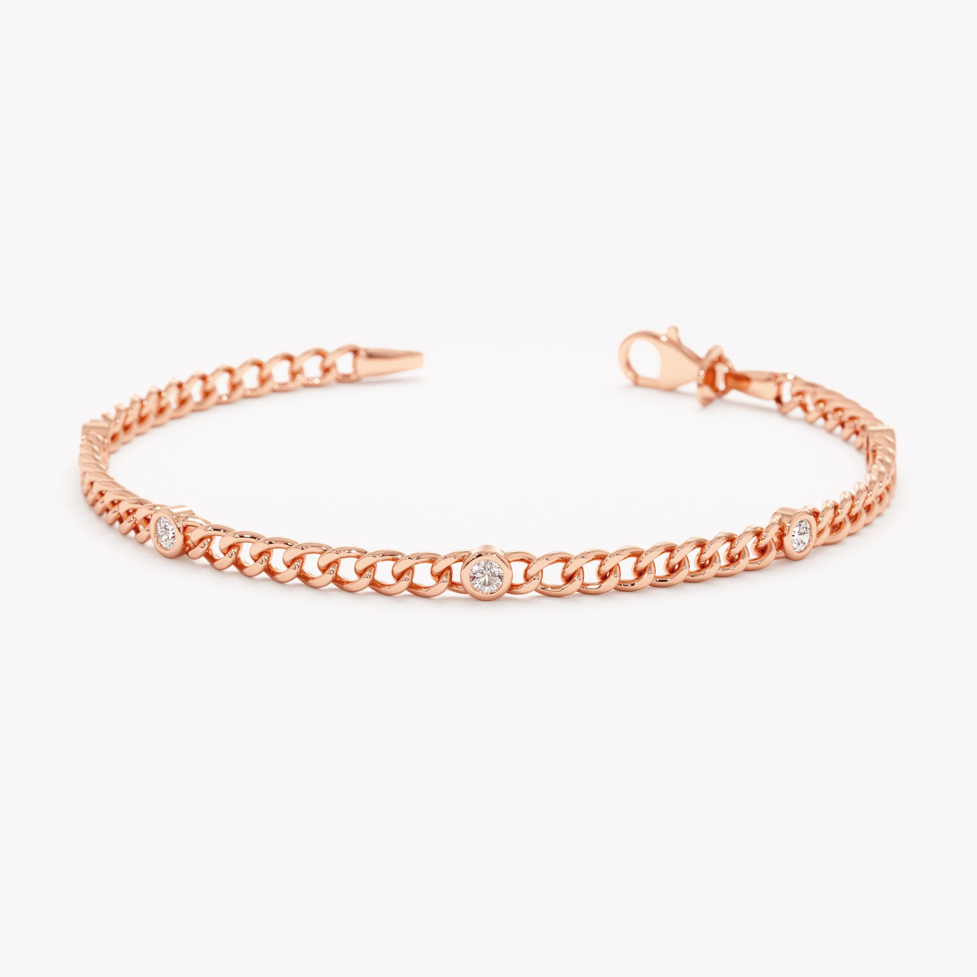Gleaming Diamond Thread Bracelet