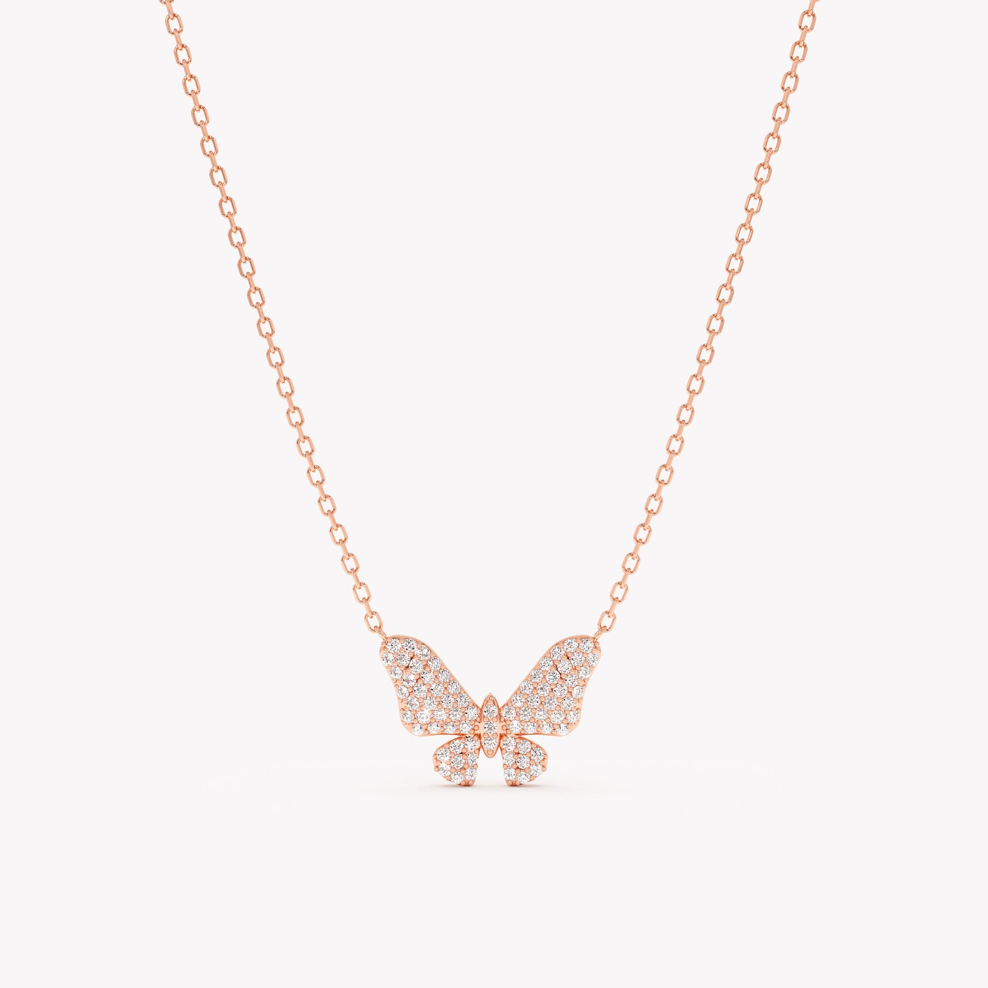 Diamond Twilight Butterfly Necklace