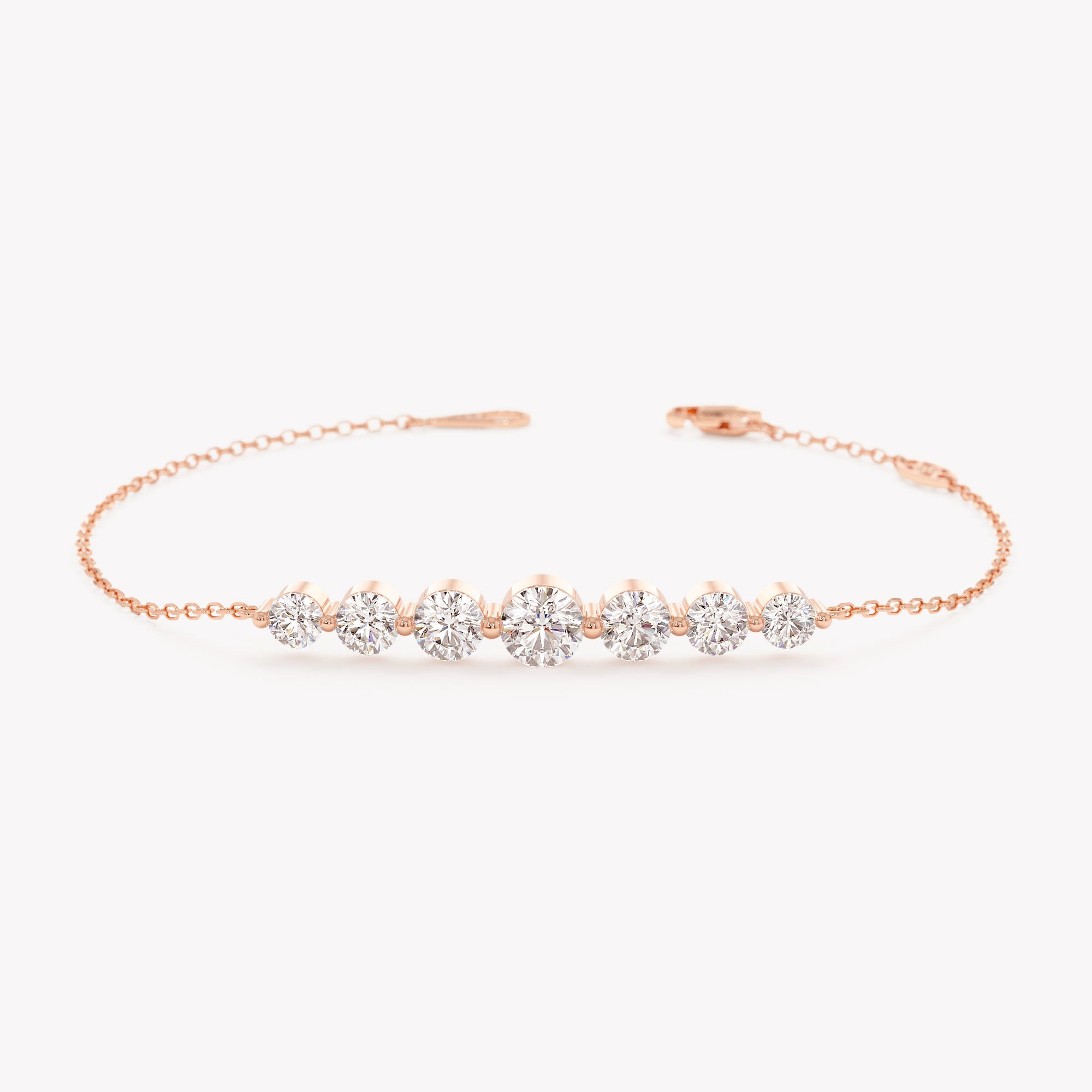 Graduated Stone Station Bracelet