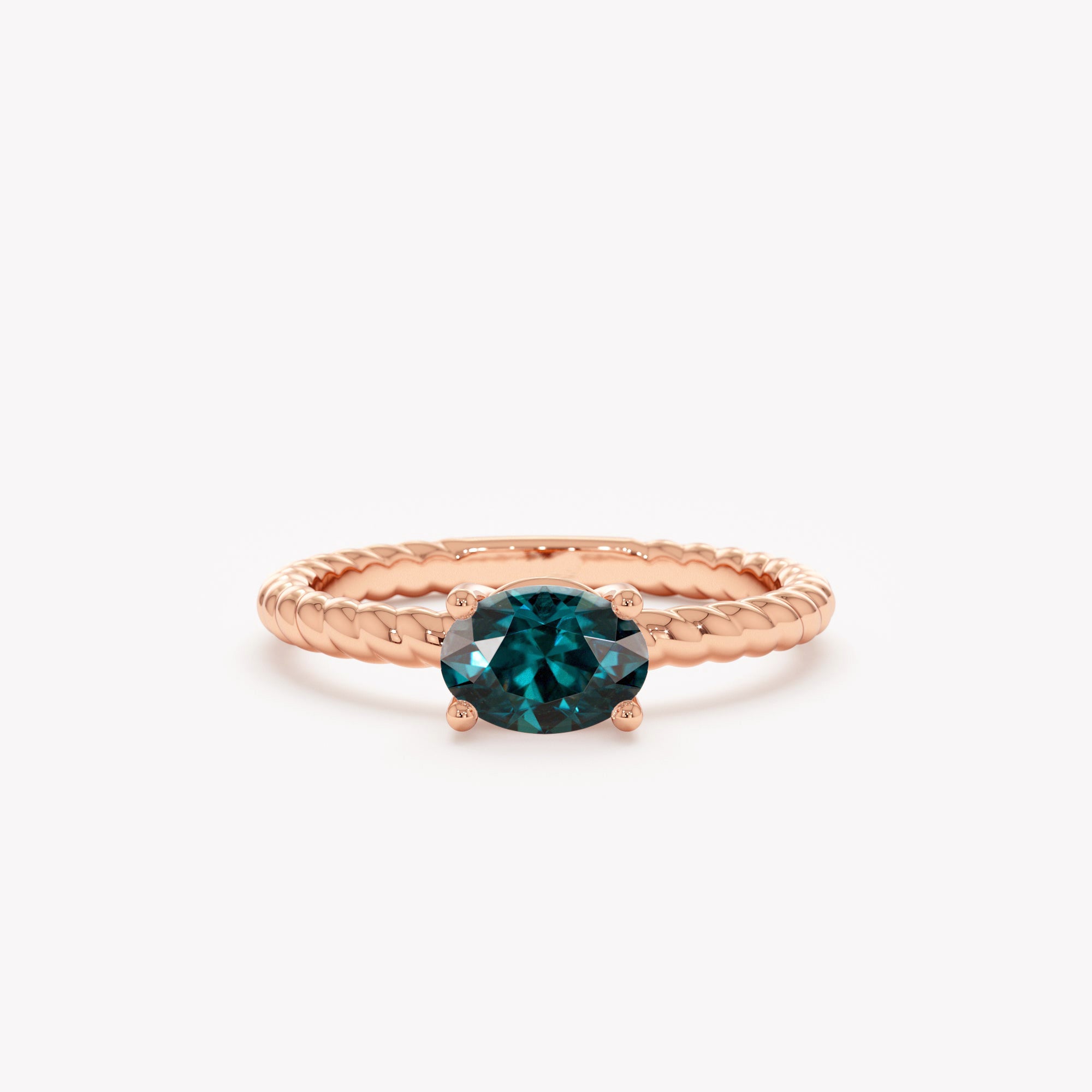 Oval Enchanted Teal Ring