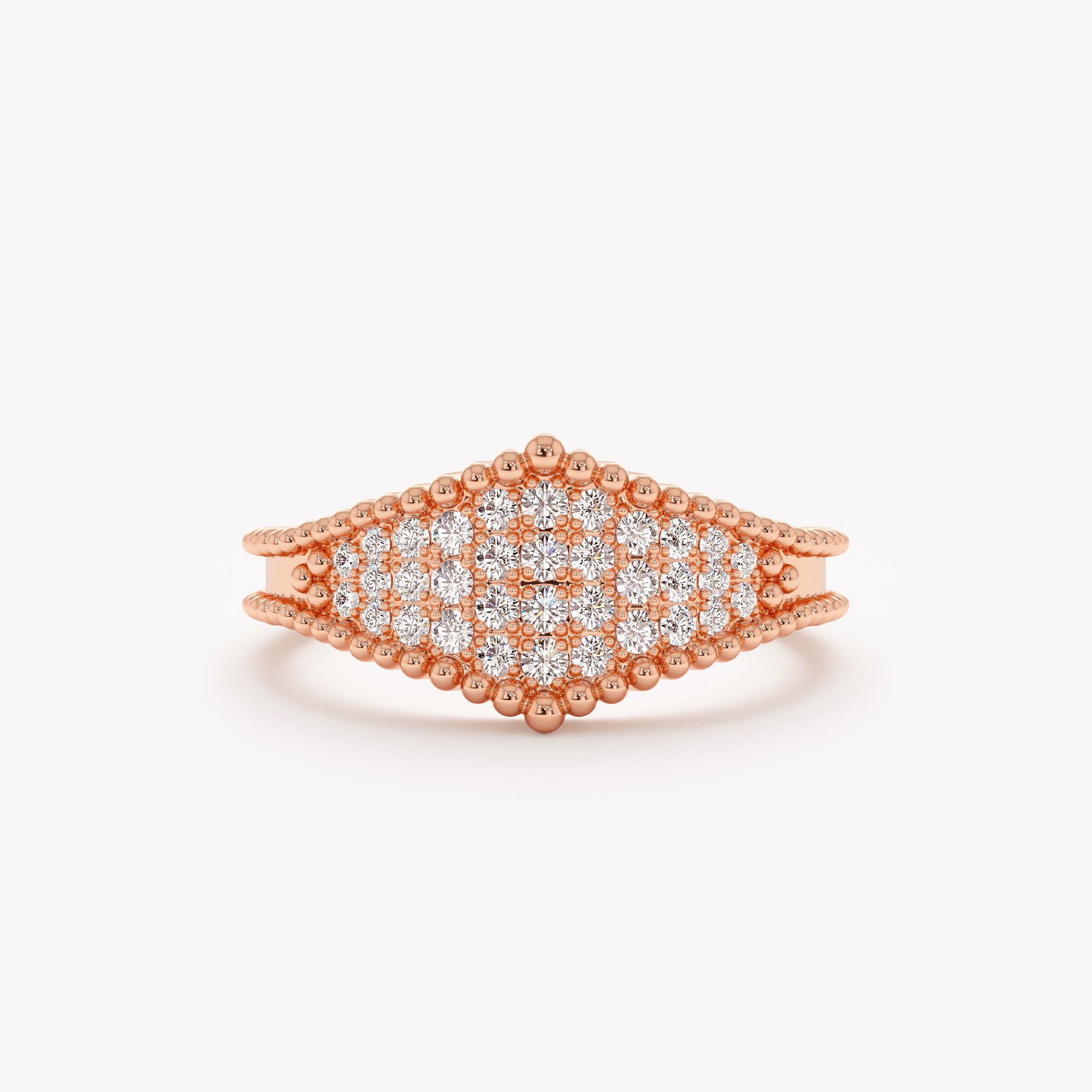 Milgrain Guardian Diamond Band