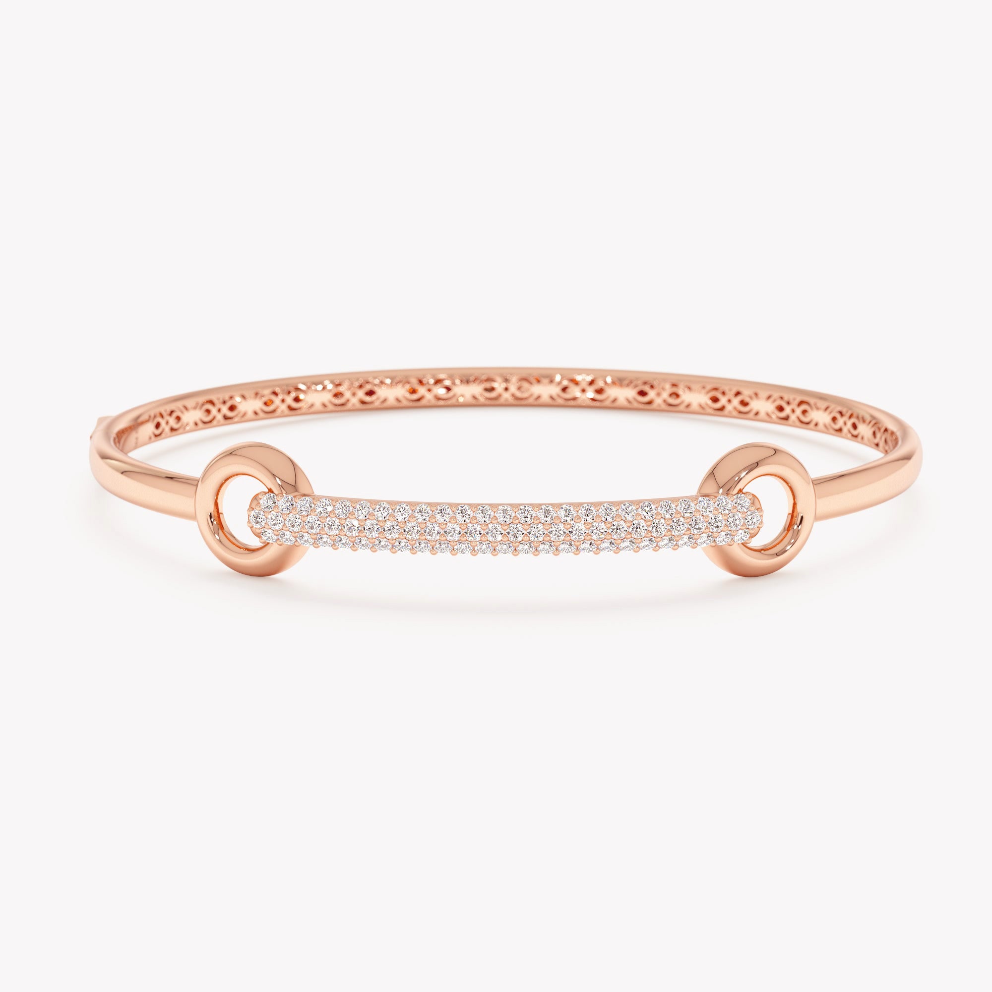 Interlocking Circle and Bar Bangle