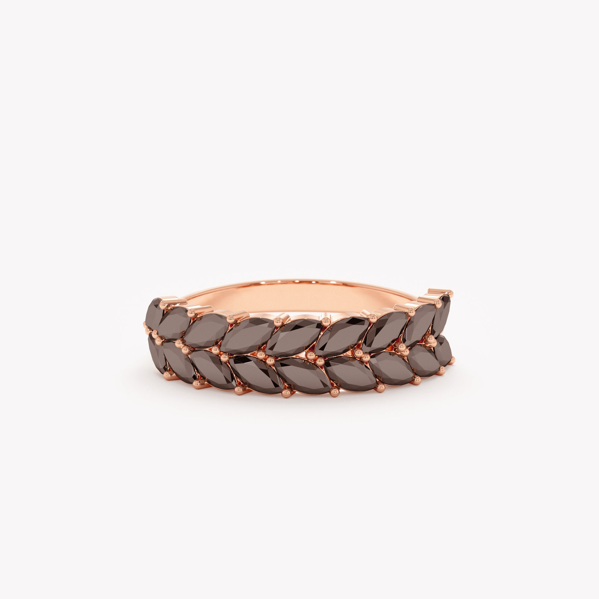Obsidian Glow Eternity Ring