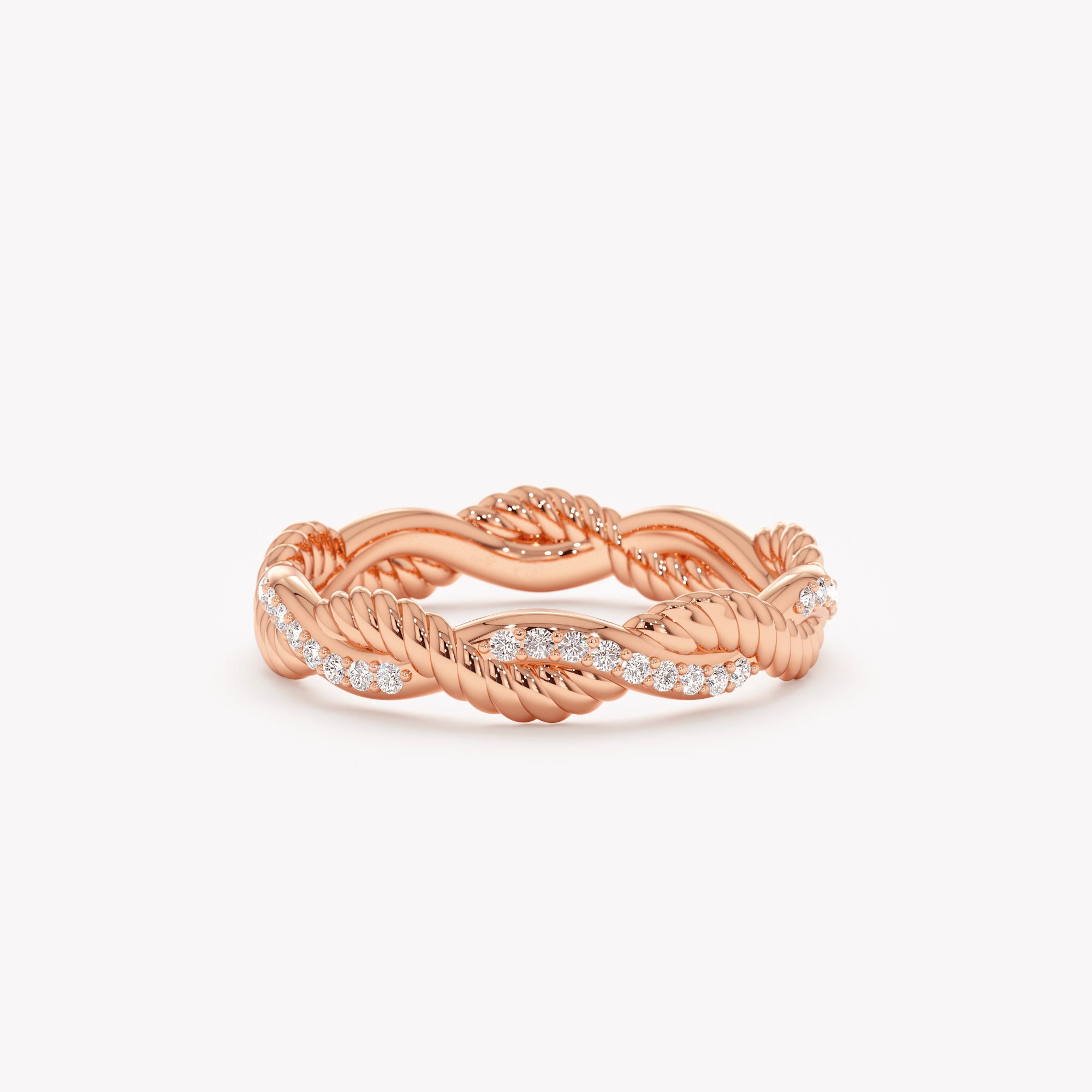 Spiral Spark Diamond Ring