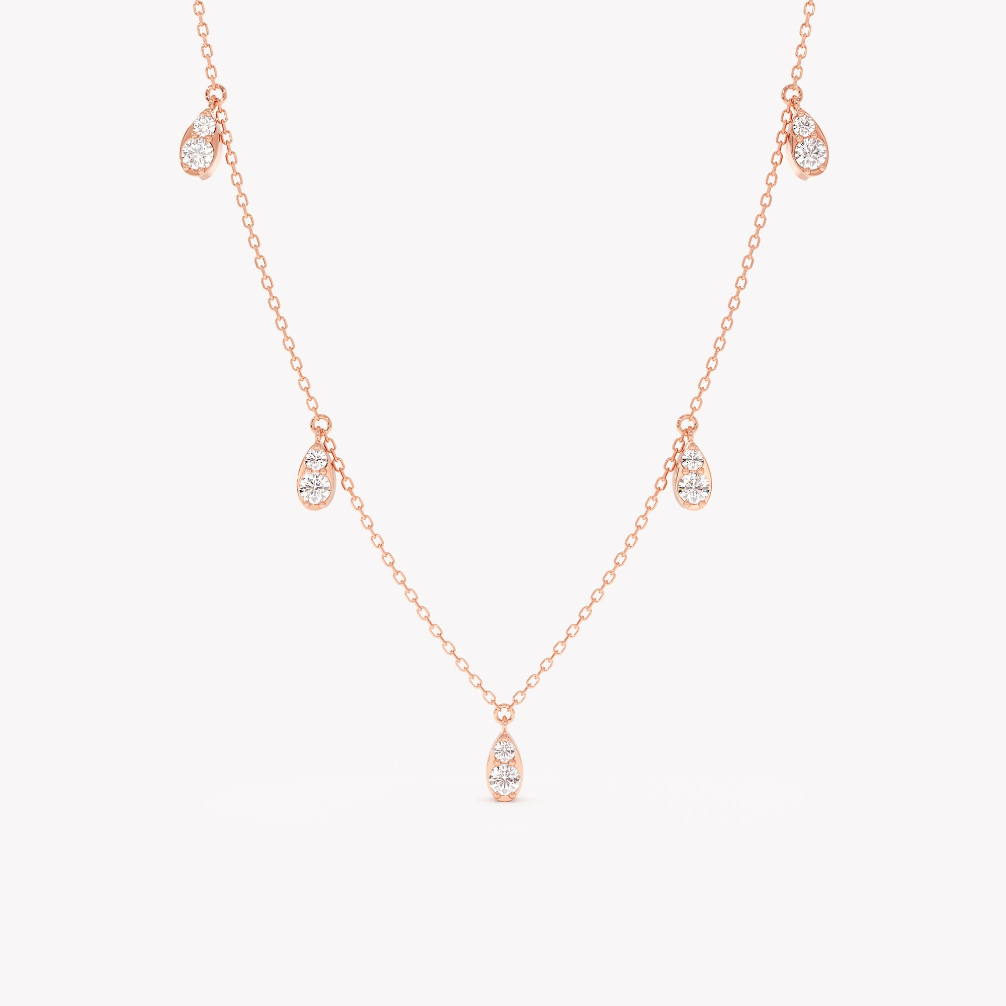 Dainty Sterling Teardrop Necklace