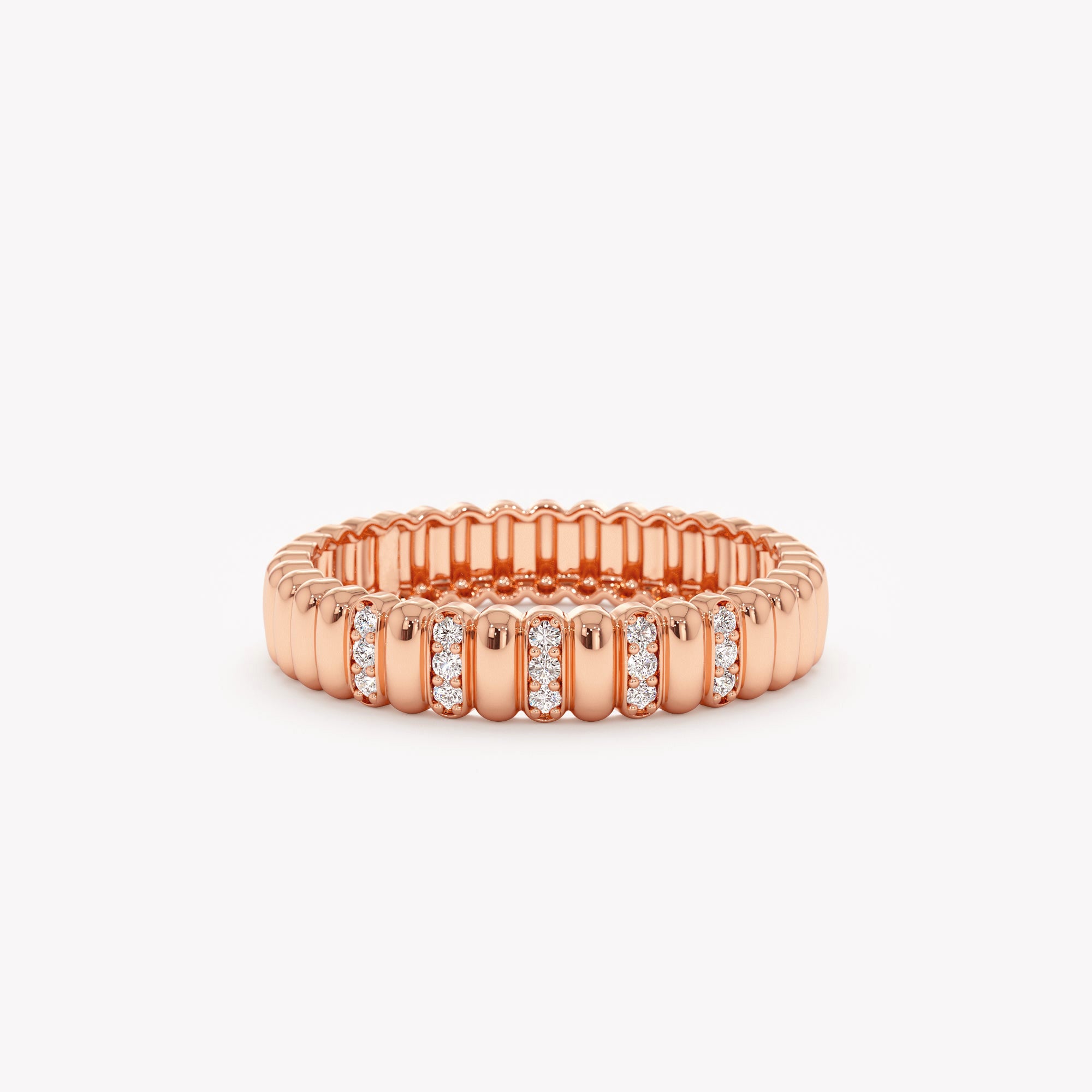 Sparkling Ribbed Statement Band
