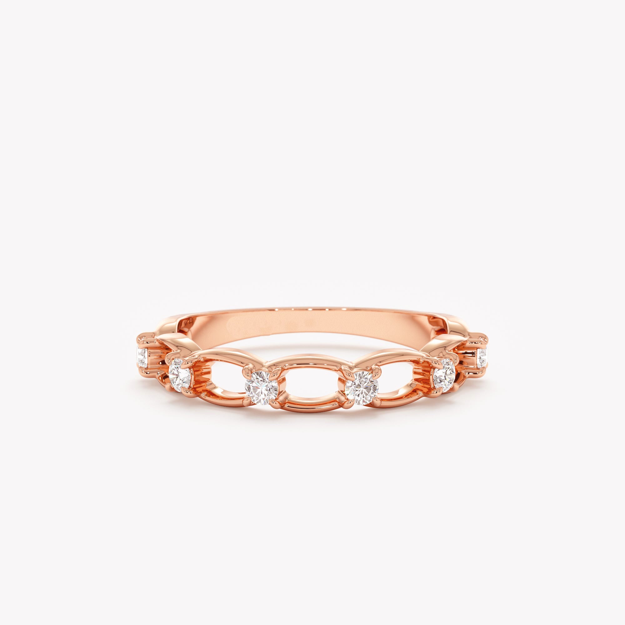 Chain Half Eternity Ring