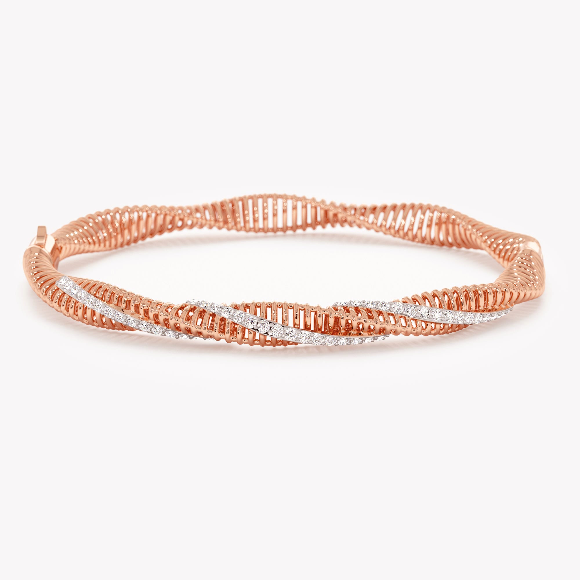 Twisted Bar Bangle Bracelet