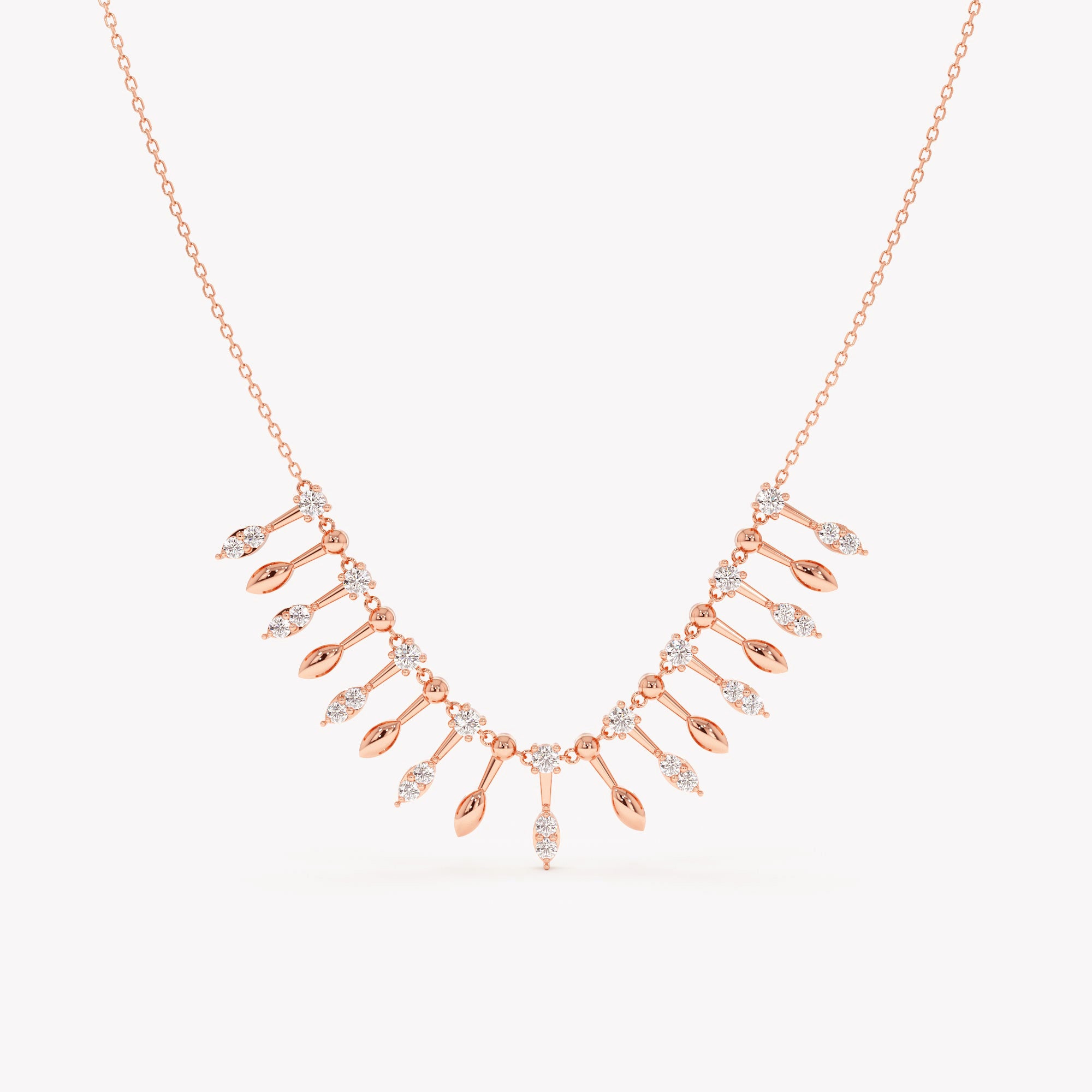 Threaded Fringe Necklace