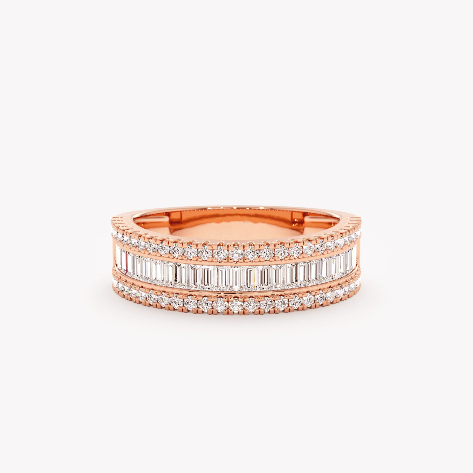 Diamond Column Cigar Ring