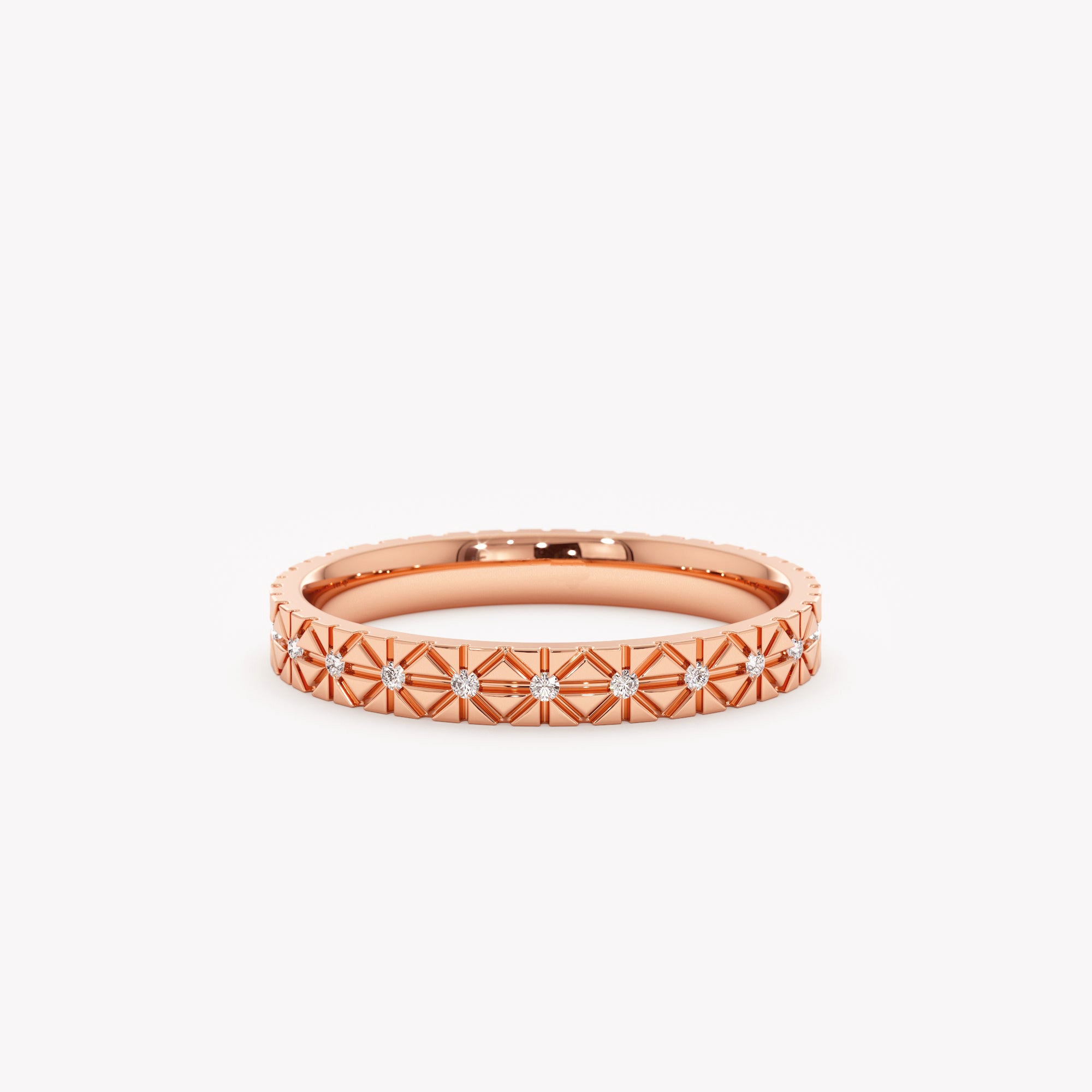 Celestial Starburst Eternity Ring