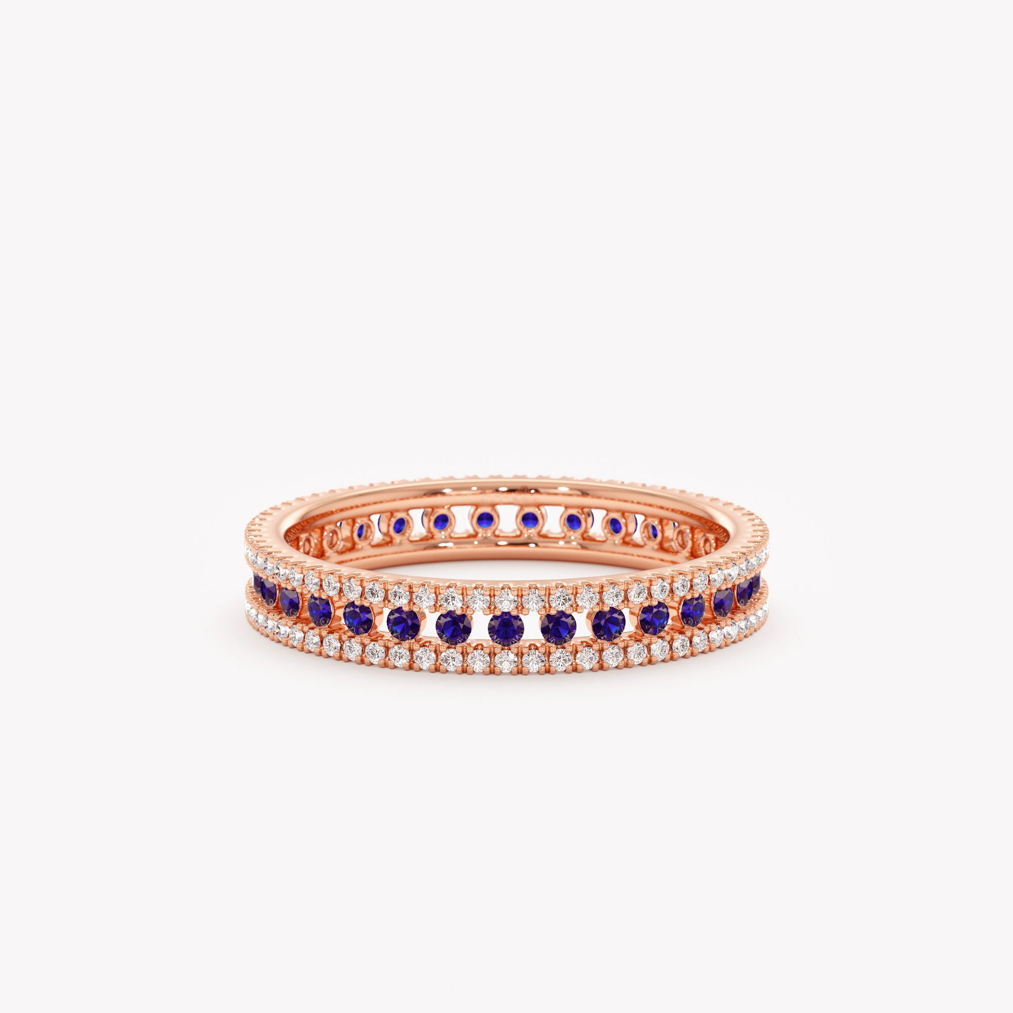 Midnight Sapphire Pillar Ring