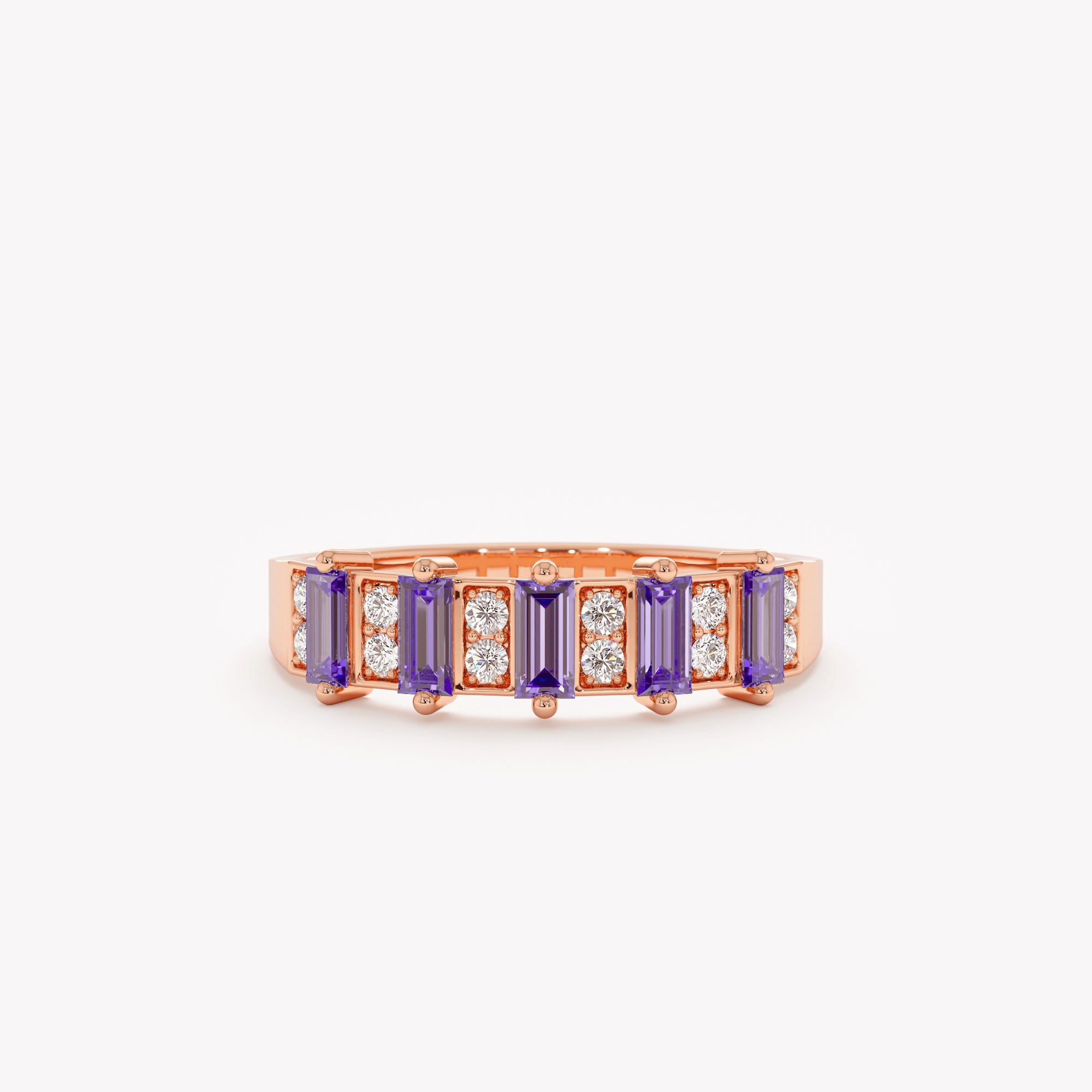Serene Spark Tanzanite Band Ring