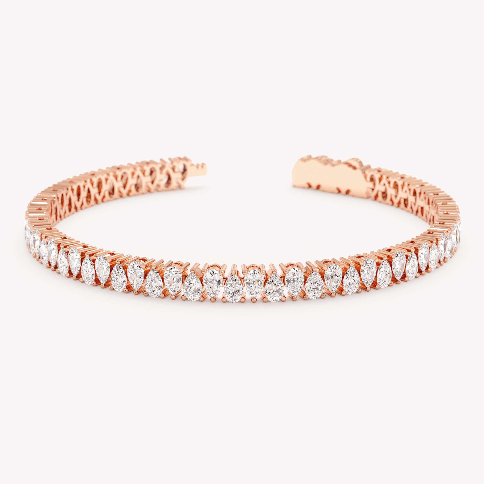 Glistening Pear Tennis Bracelet
