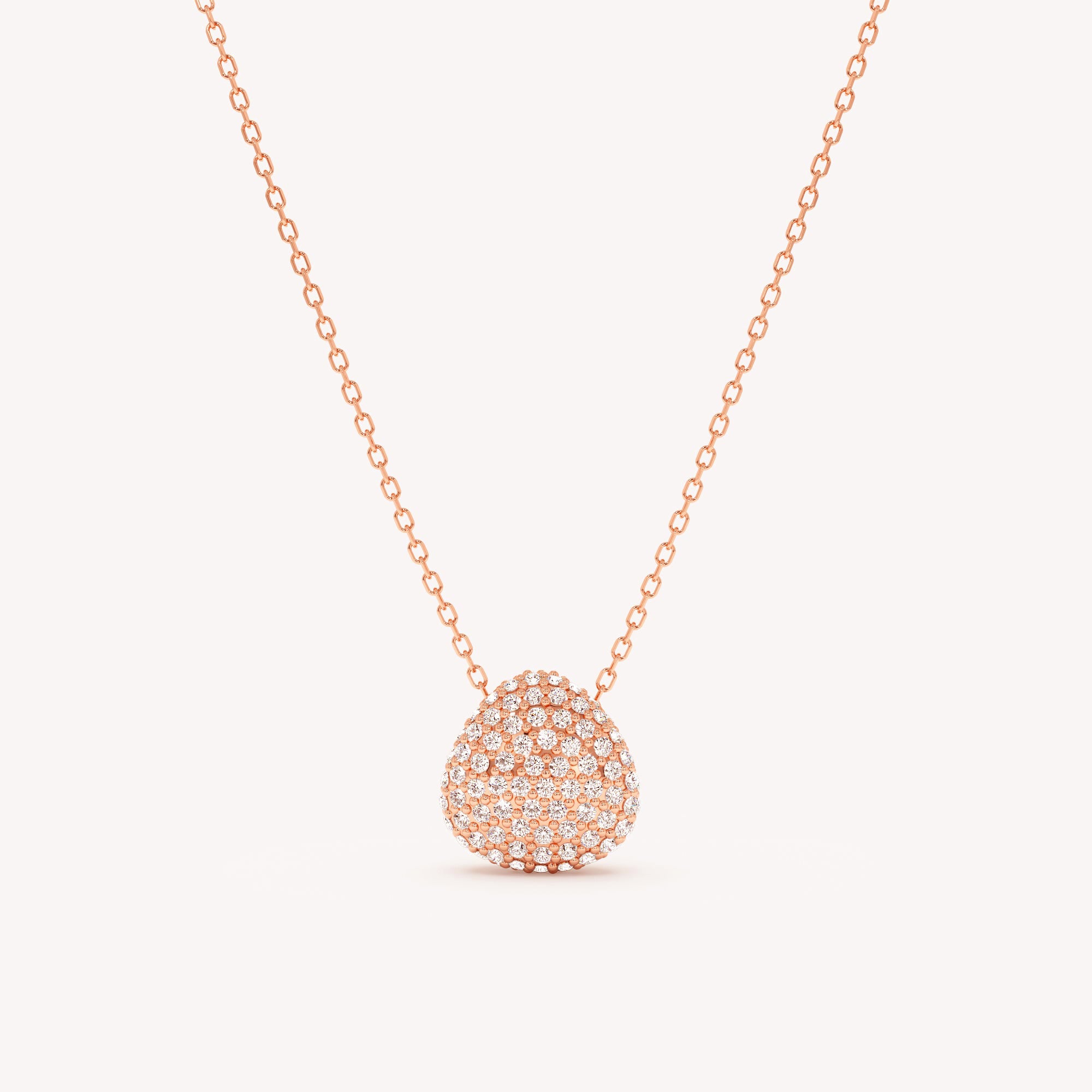 Glamour Pave Pendant Necklace