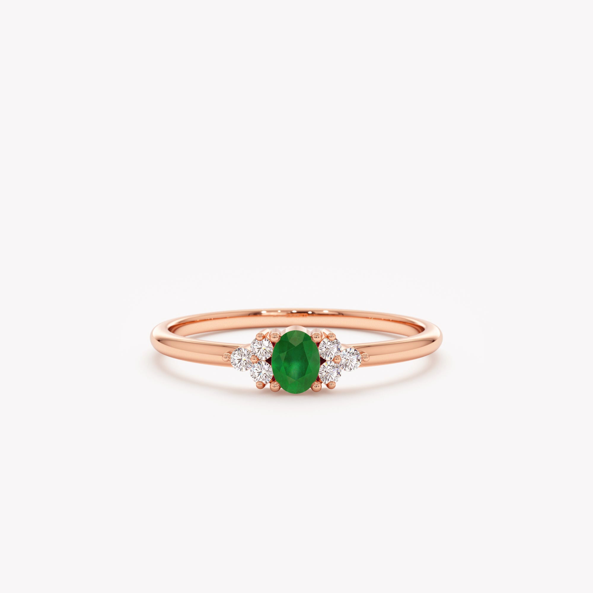 Luxe Emerald Promise Ring
