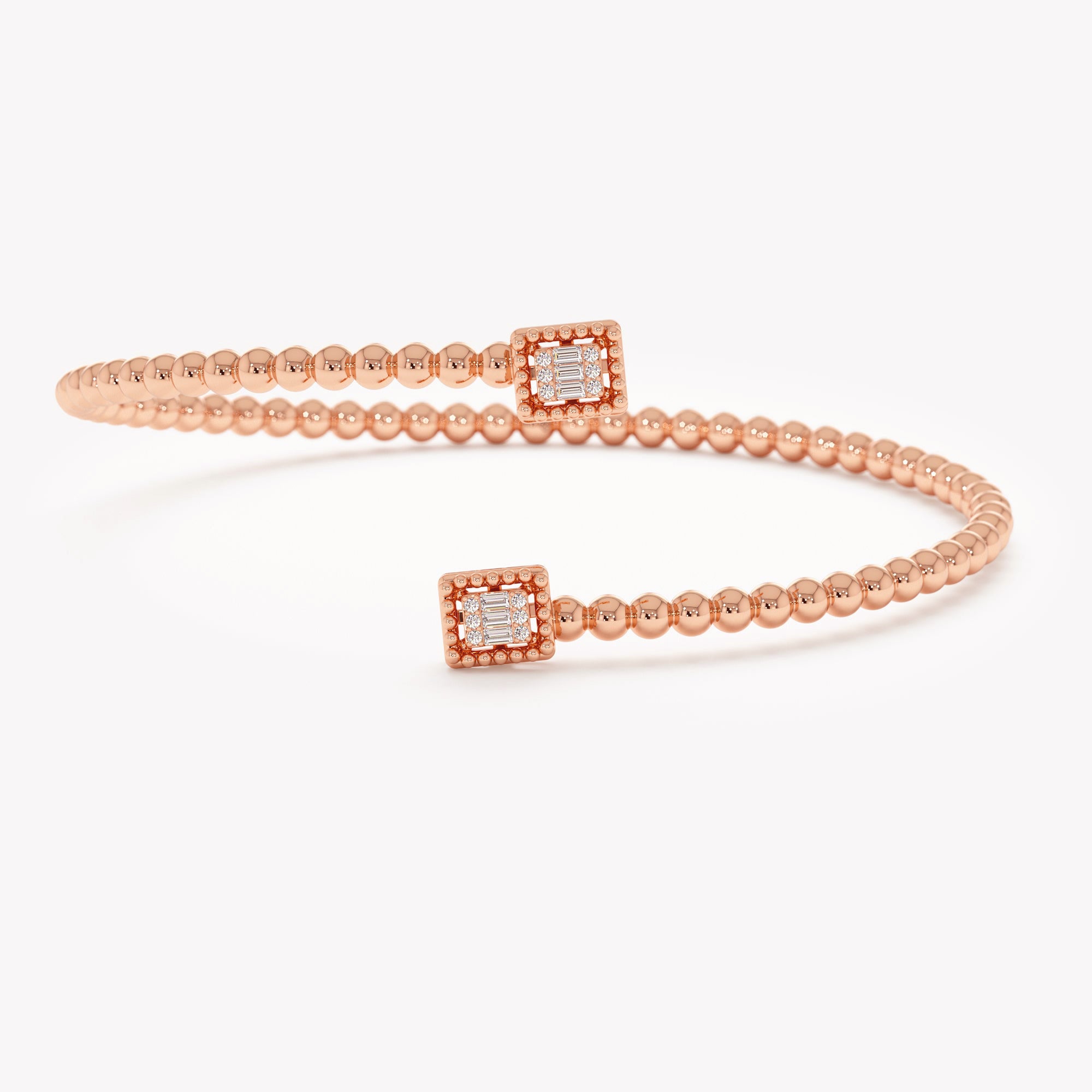 Shimmering Bead Statement Cuff