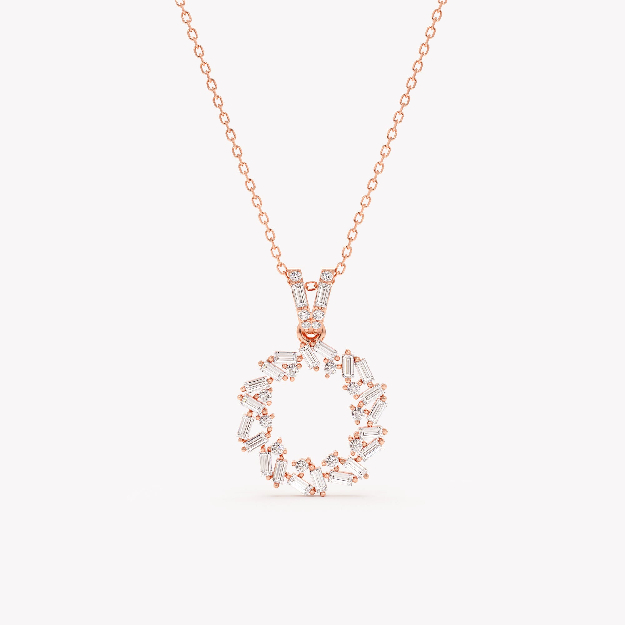 Diamond Celestial Cluster Pendant Necklace