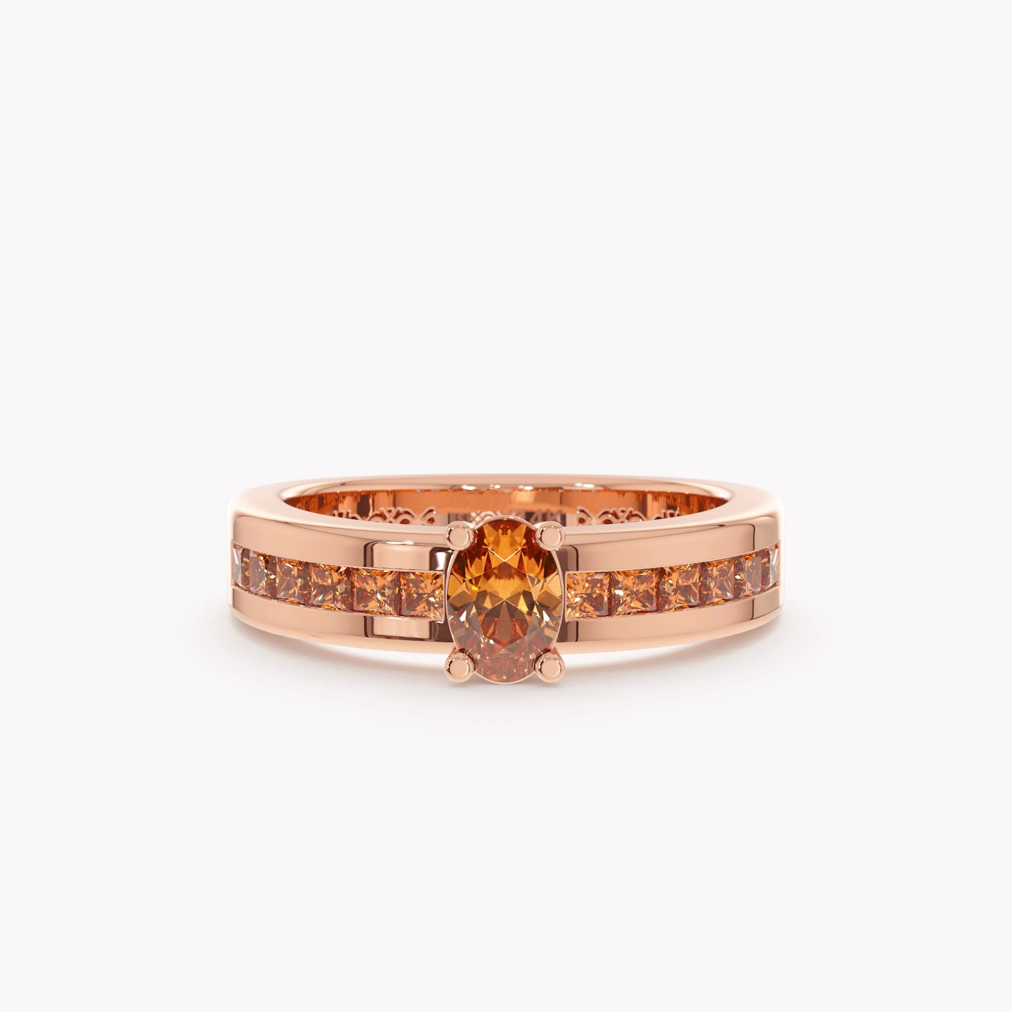 Citrine Deco Heirloom Ring