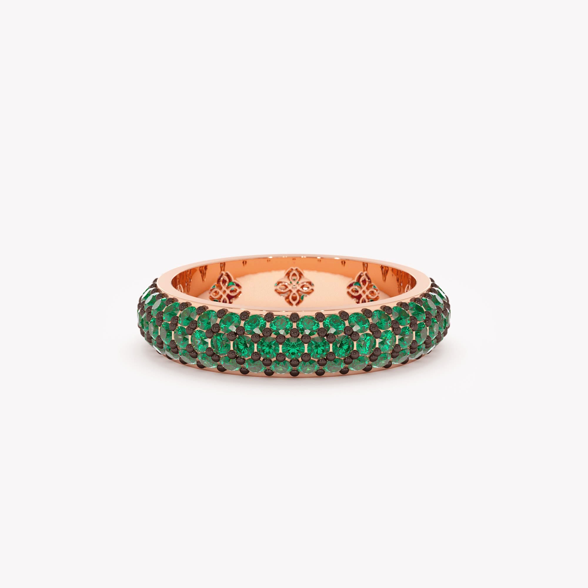 Green Radiance Dome Ring