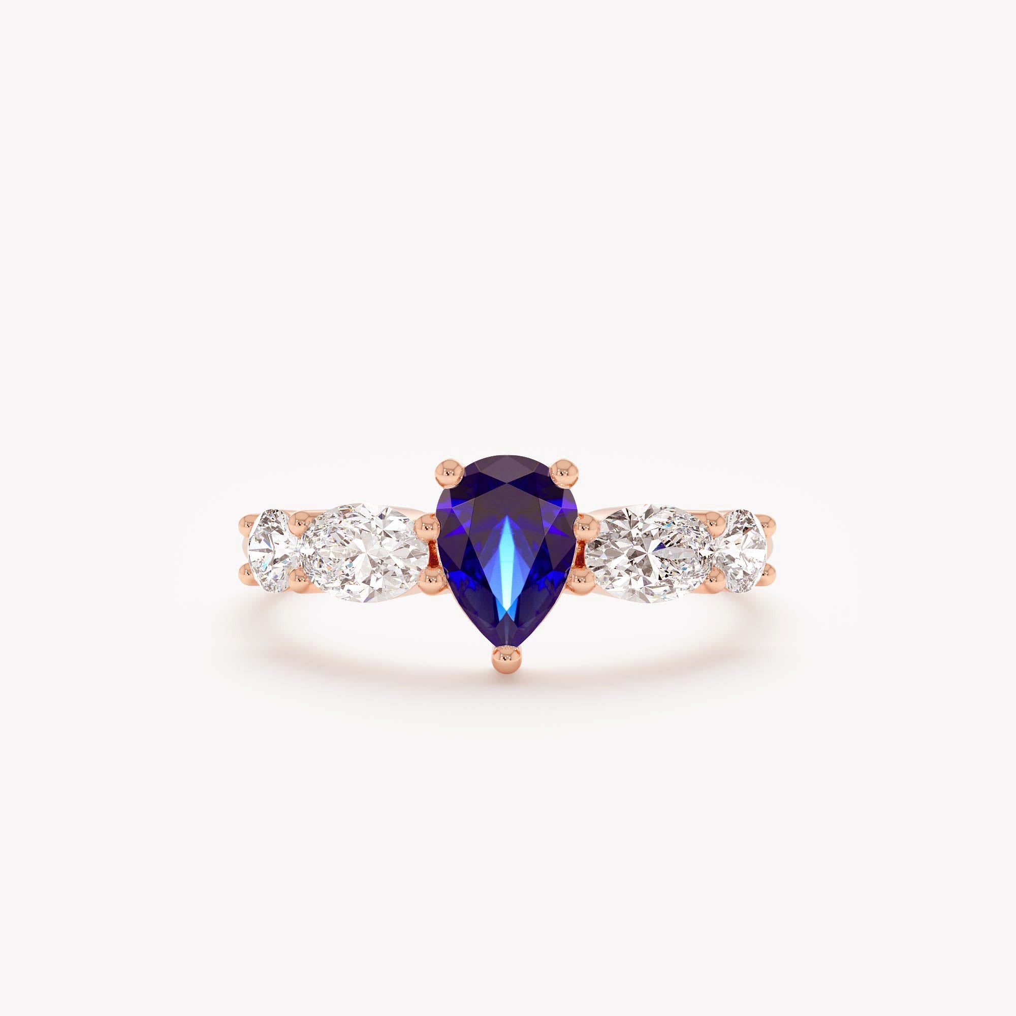 Crowned Sapphire Ring