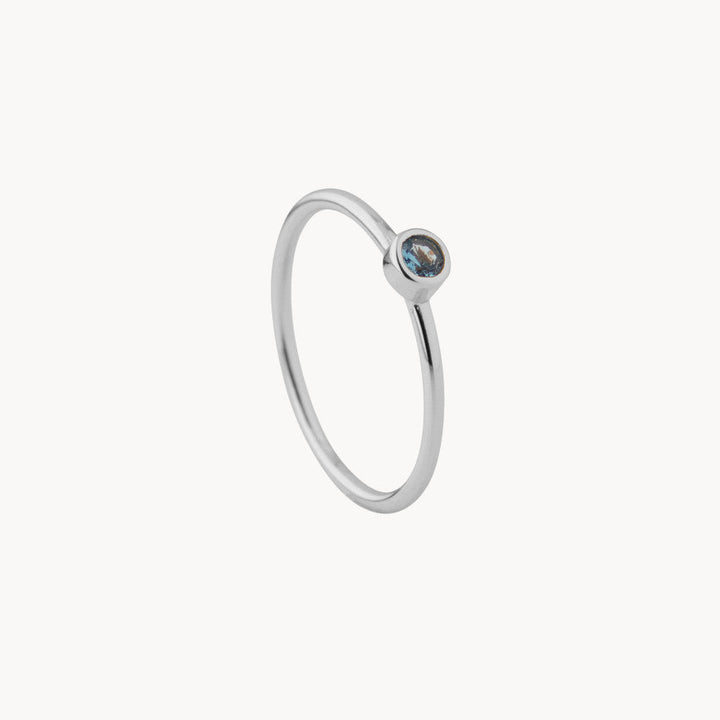 Aqua Solitaire: Serene Elegance in a Ring - Jewel Edition