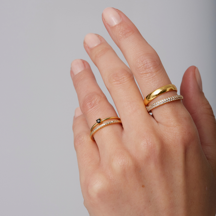 The Classic Zirconia Wedding Band - Jewel Edition
