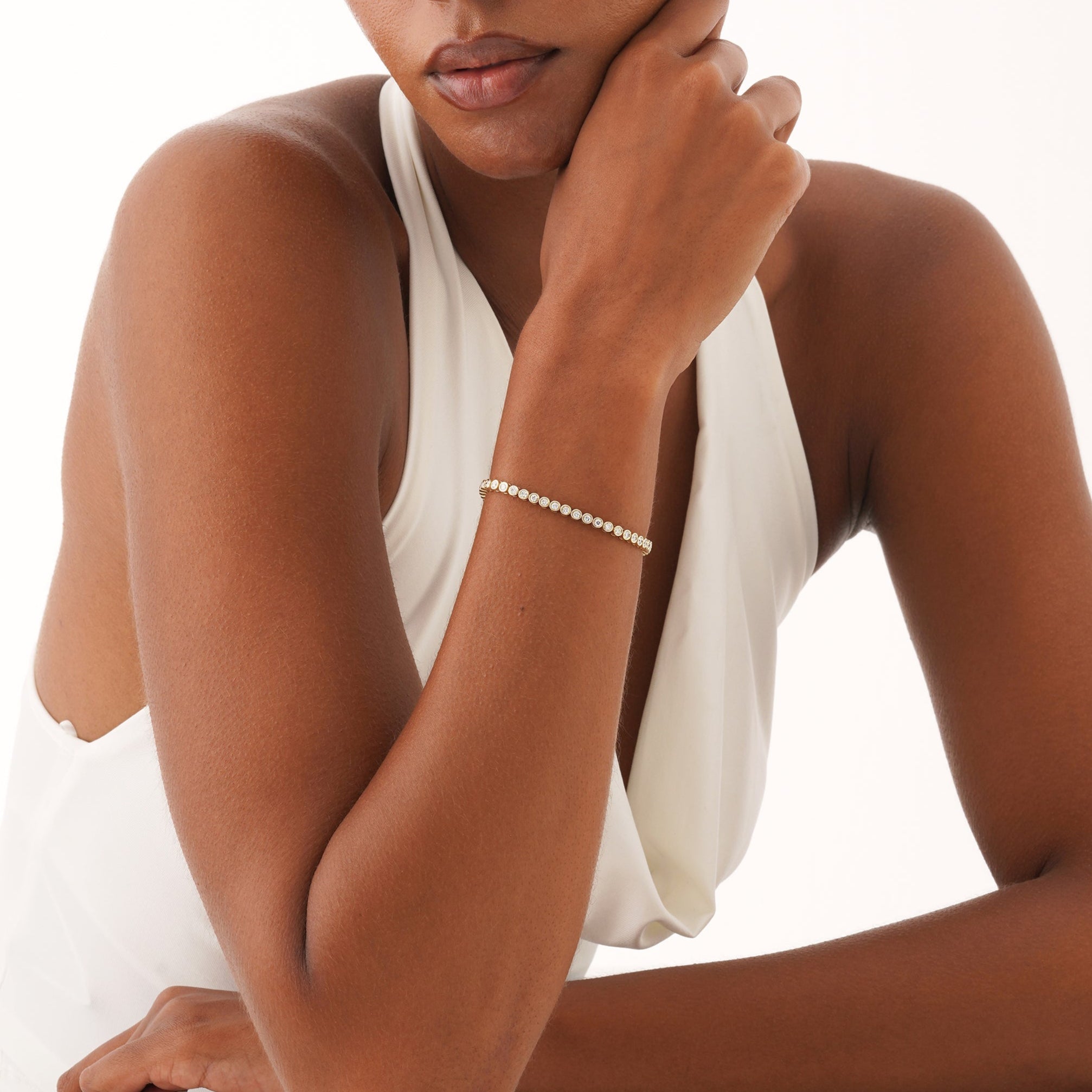 Dazzle Bezel Tennis Bracelet