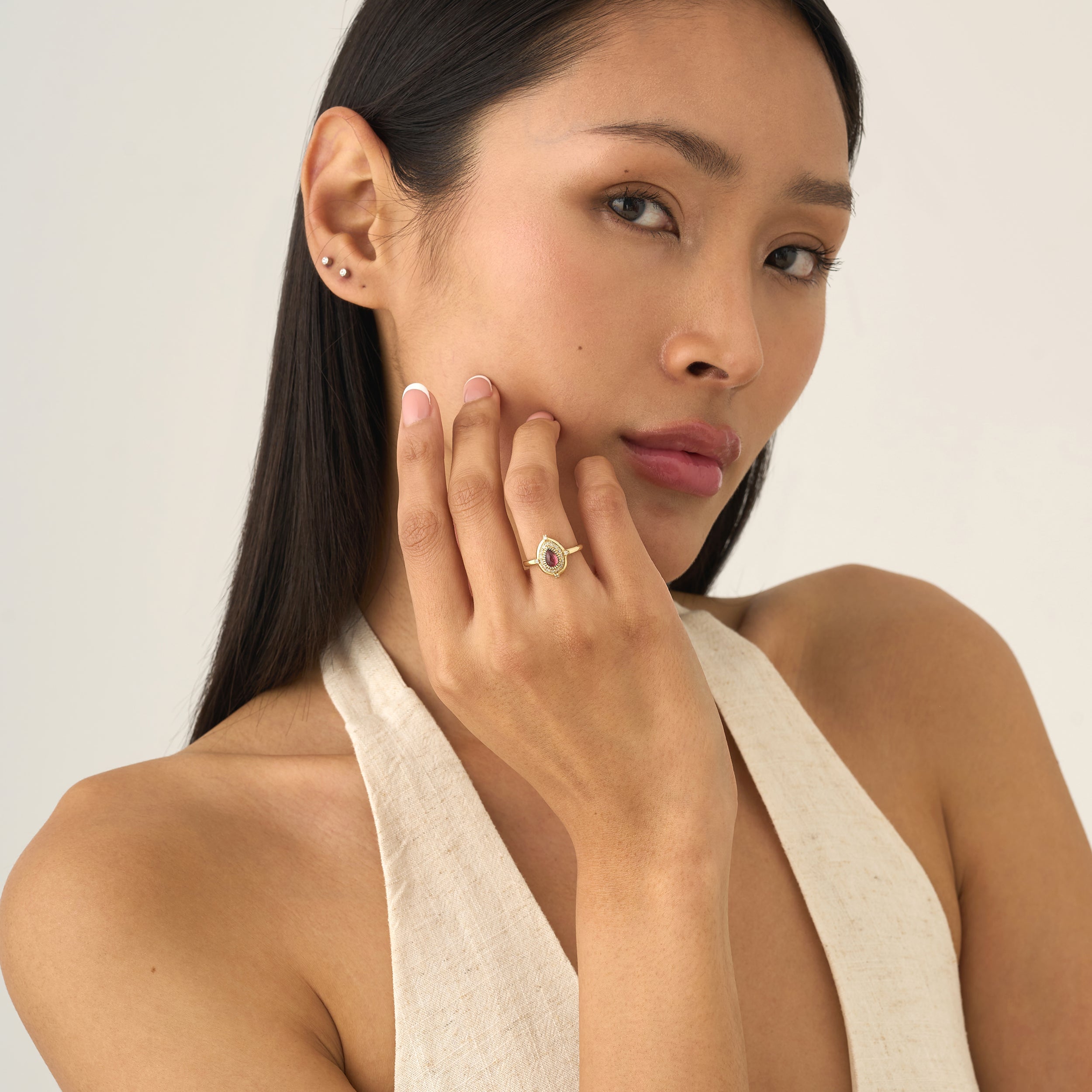 Petal Pink Statement Ring